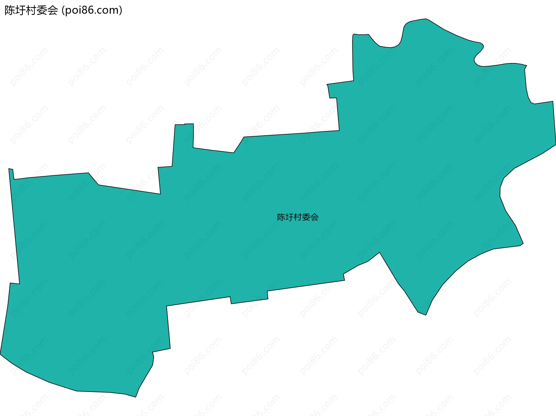 陈圩村委会边界地图