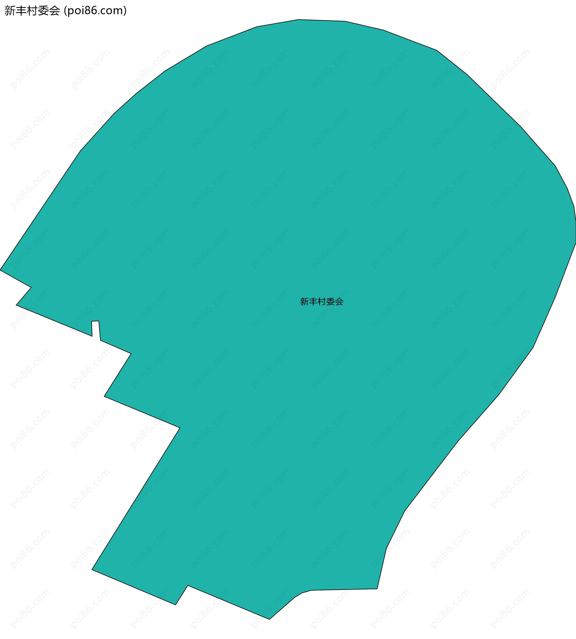 新丰村委会边界地图