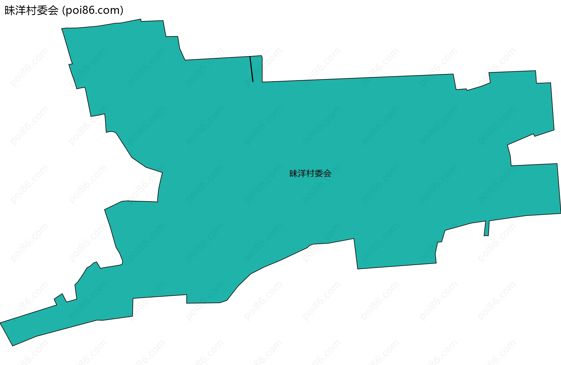 昧洋村委会边界地图