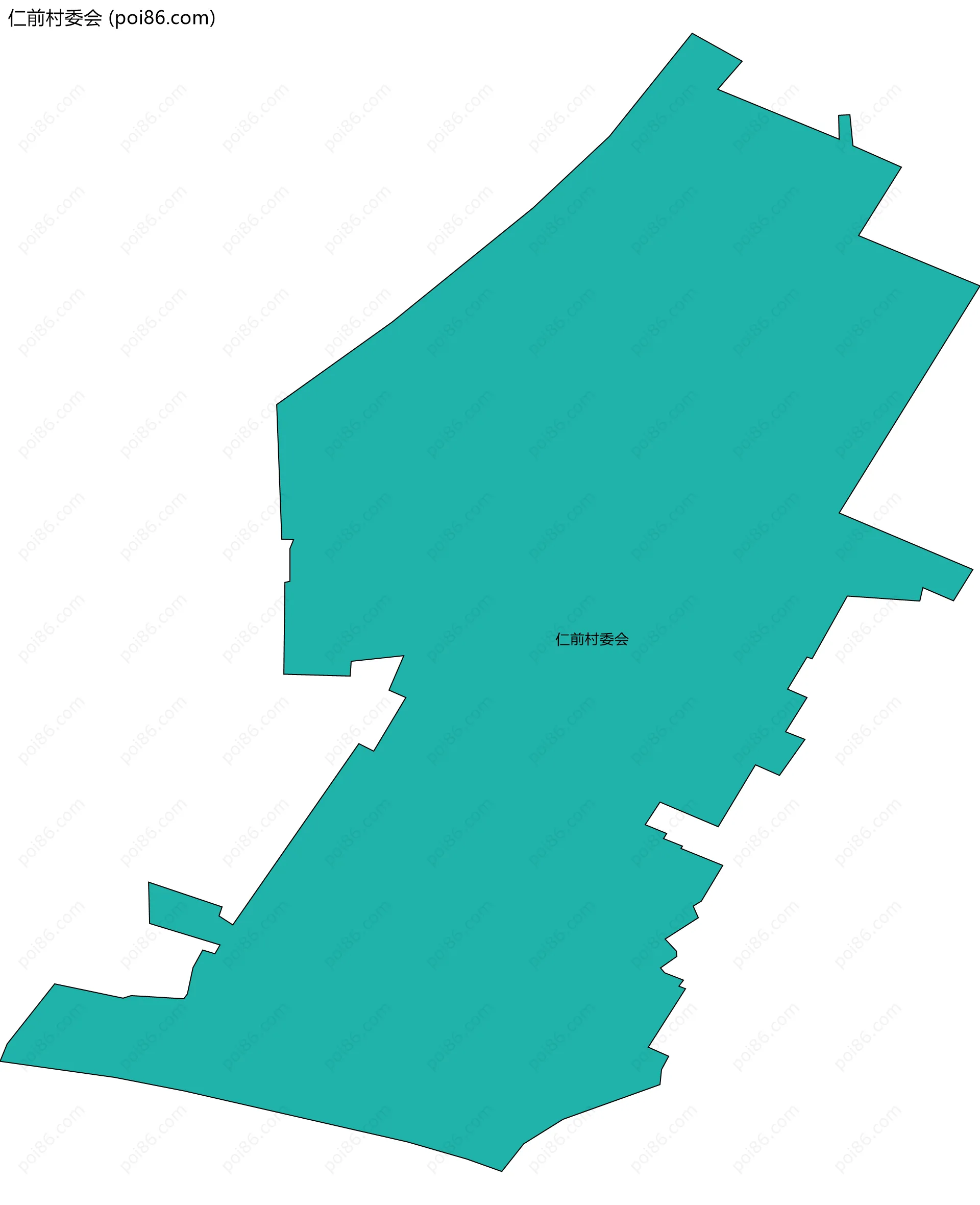 仁前村委会边界地图