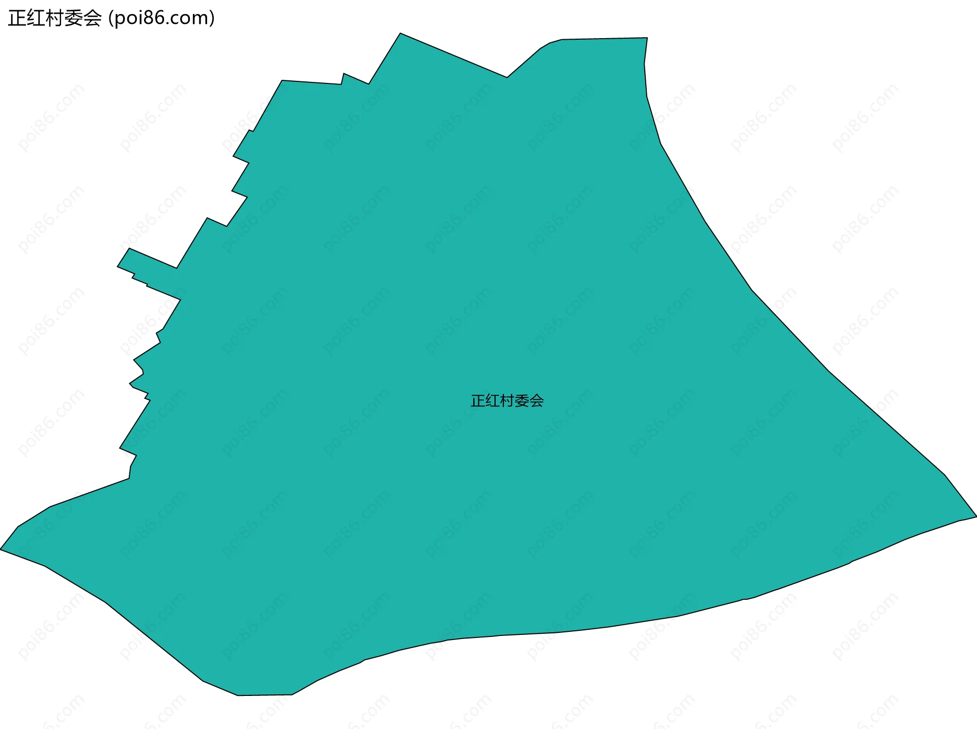 正红村委会边界地图