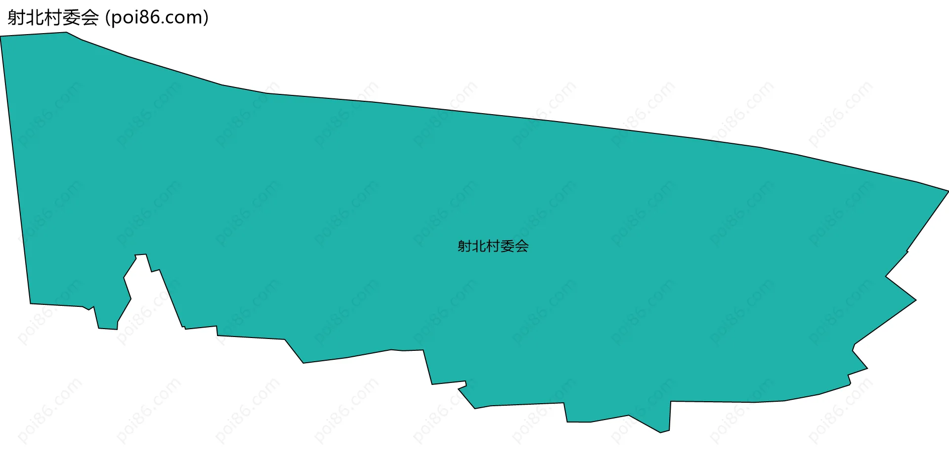 射北村委会边界地图