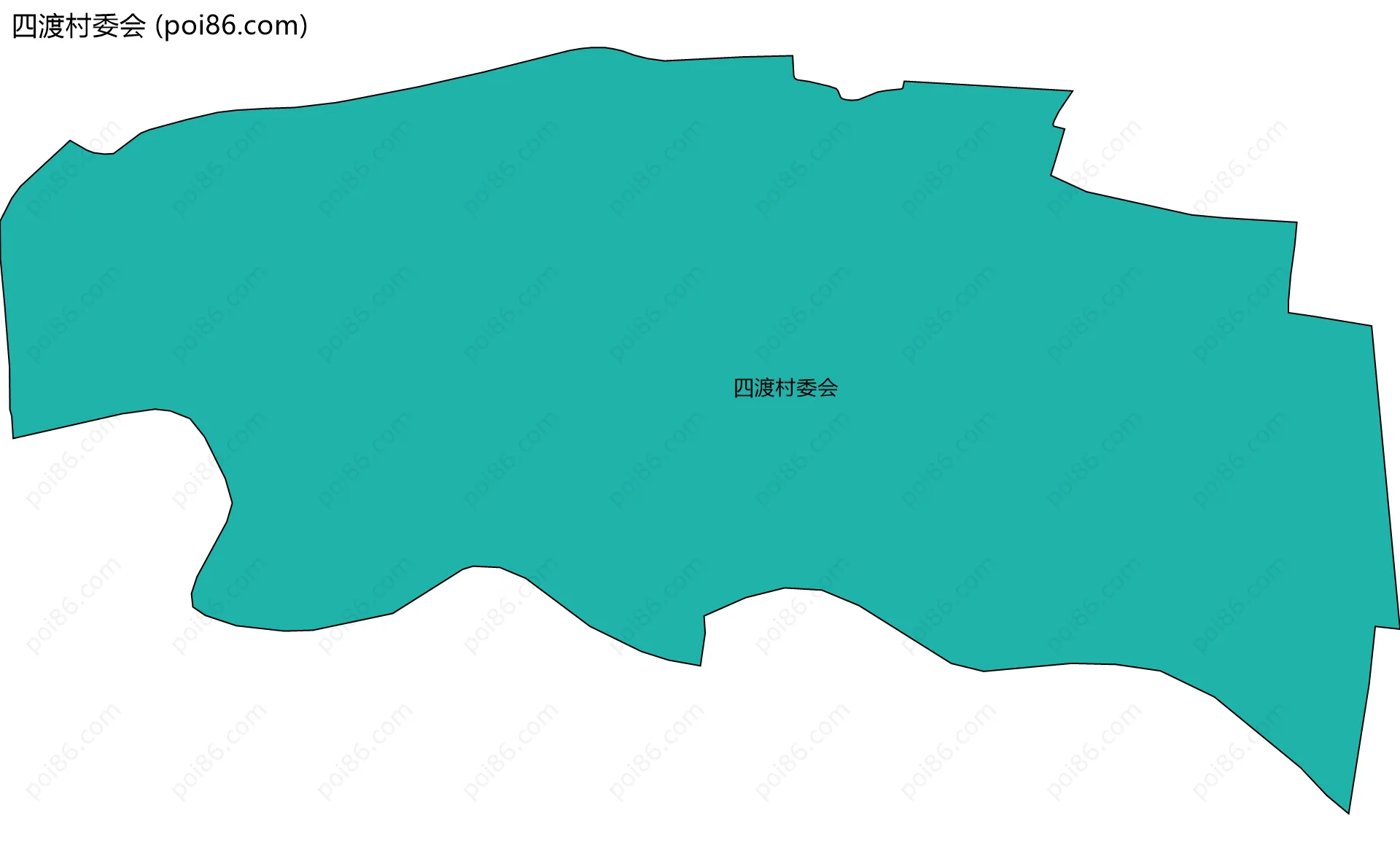 四渡村委会边界地图