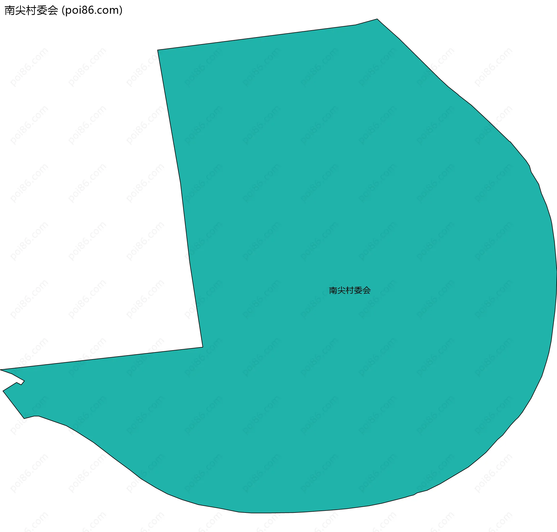 南尖村委会边界地图
