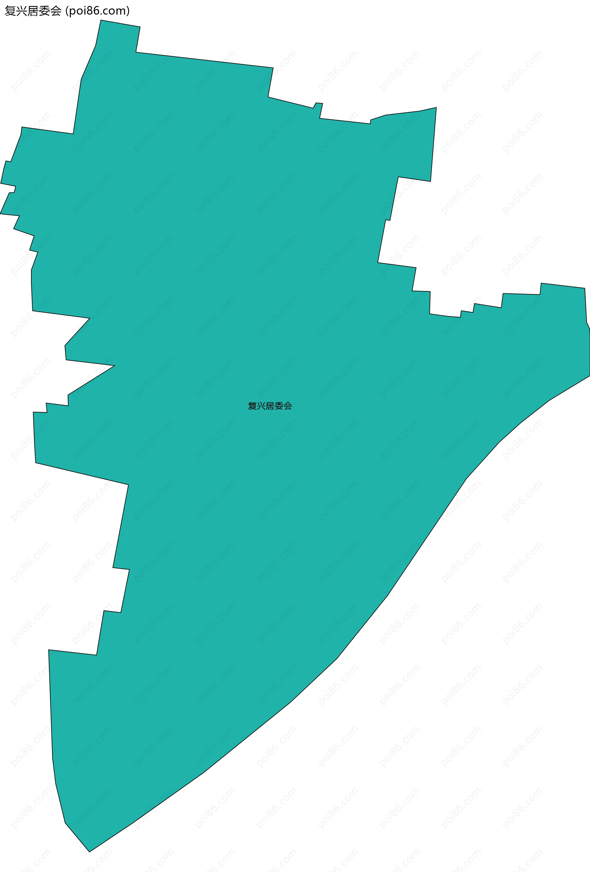 复兴居委会边界地图