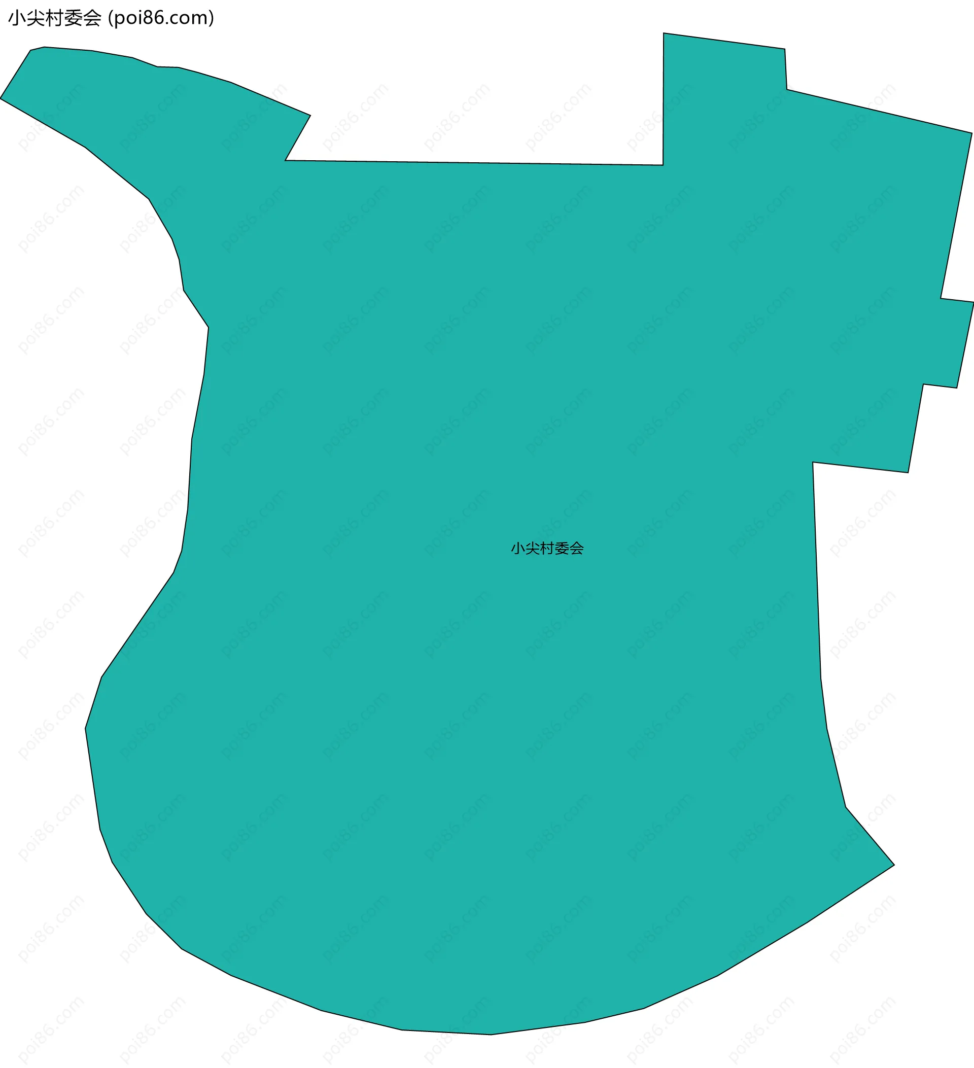 小尖村委会边界地图