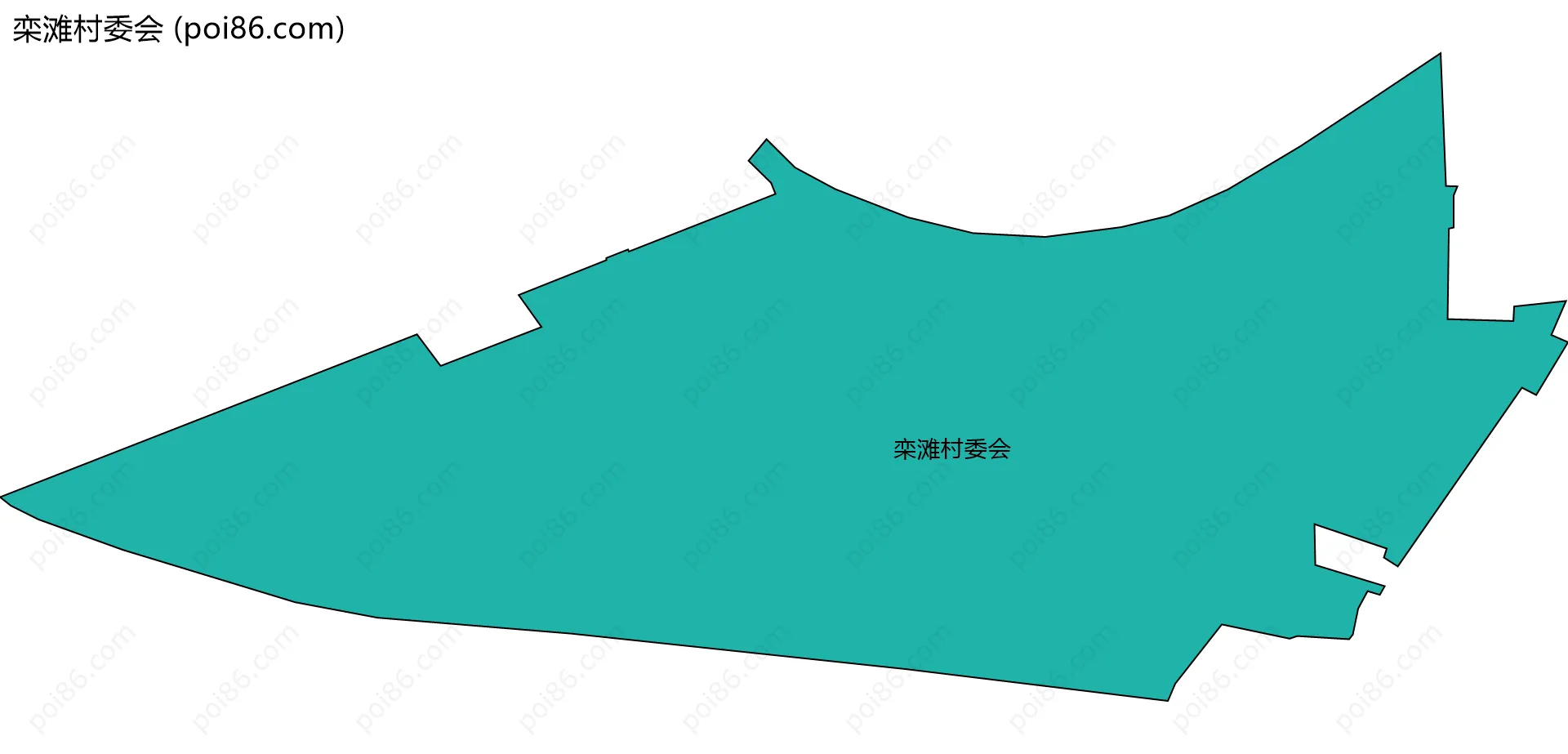 栾滩村委会边界地图