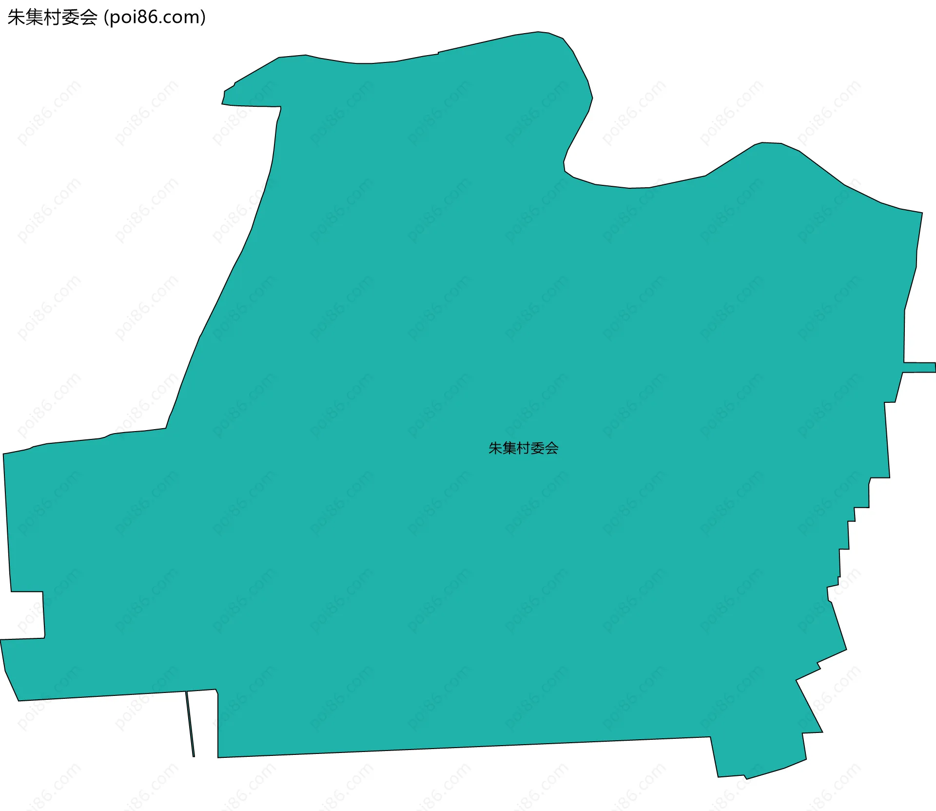 朱集村委会边界地图