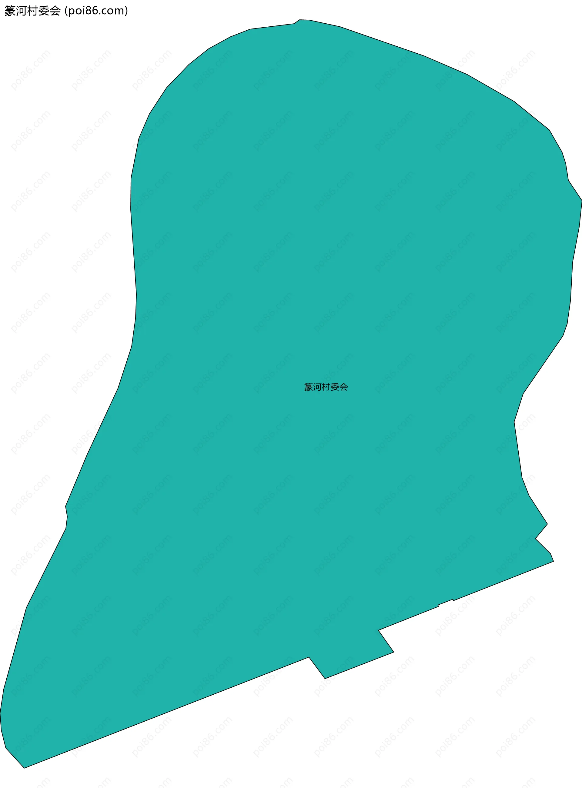 篆河村委会边界地图