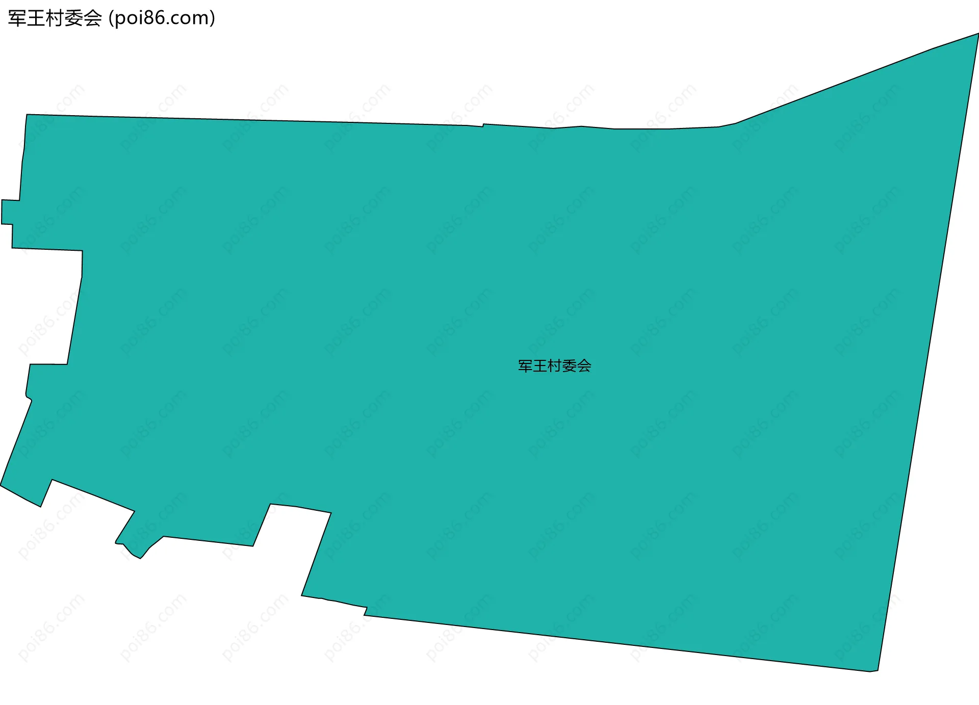 军王村委会边界地图
