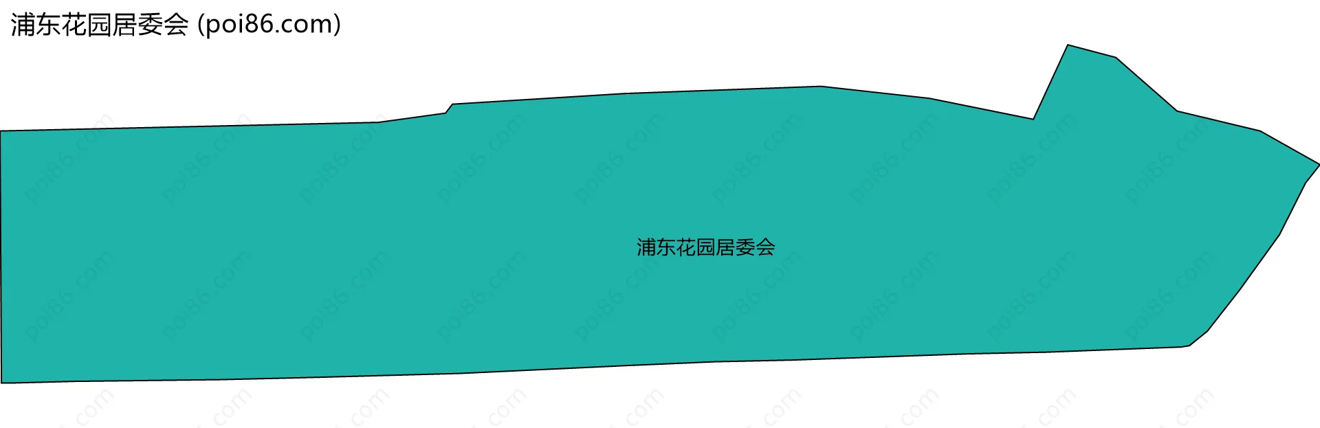 浦东花园居委会边界地图