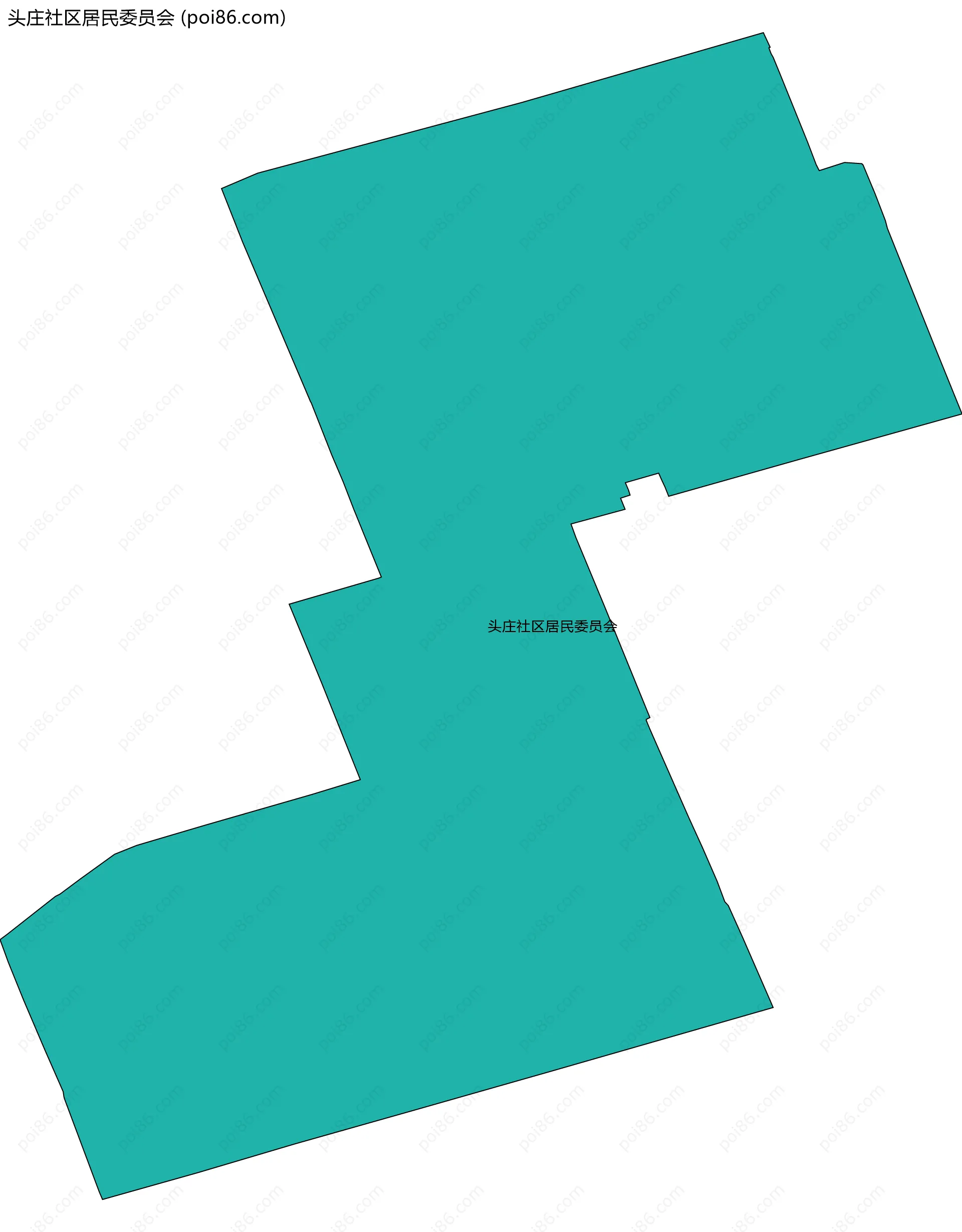 头庄社区居民委员会边界地图