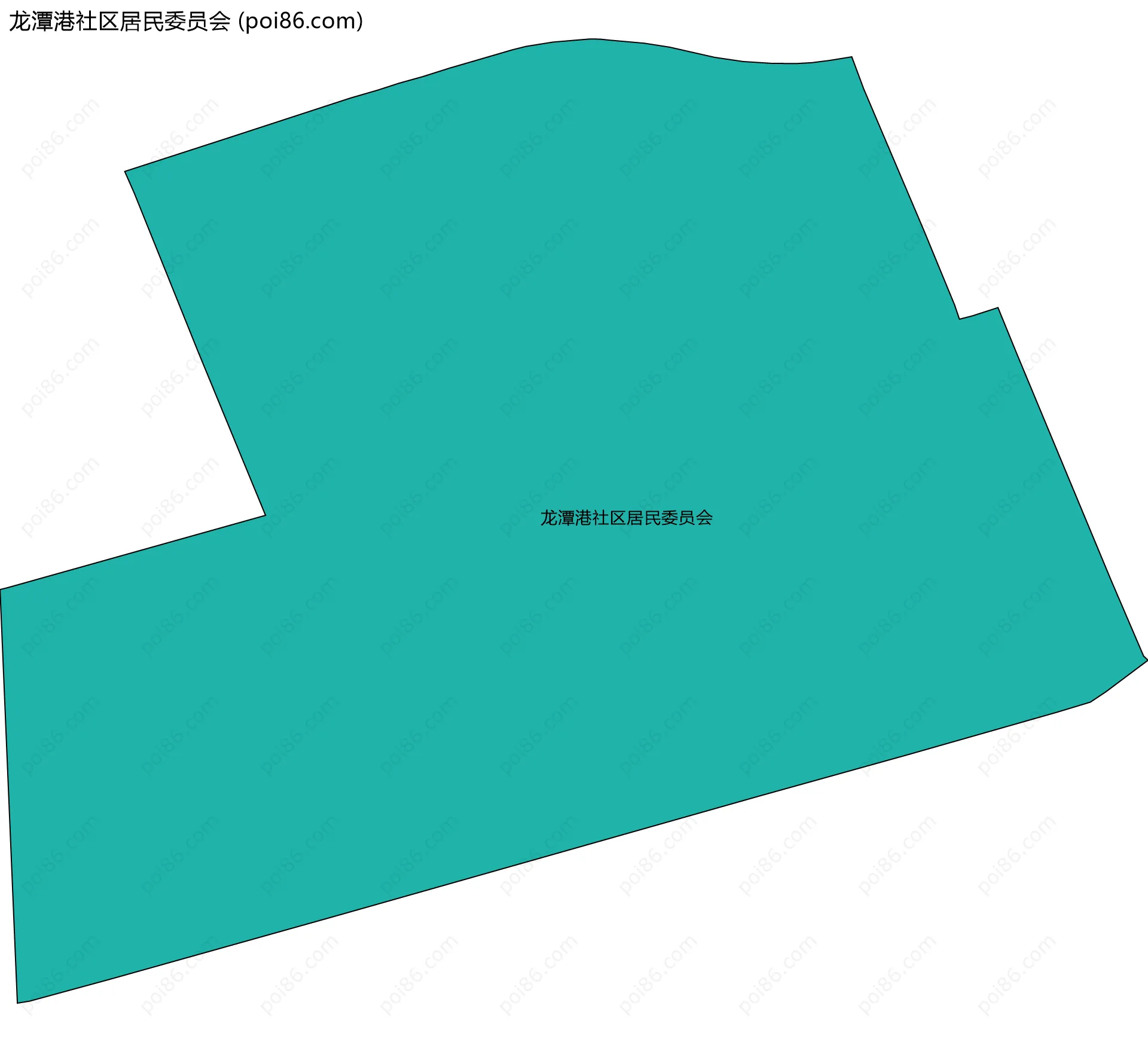 龙潭港社区居民委员会边界地图