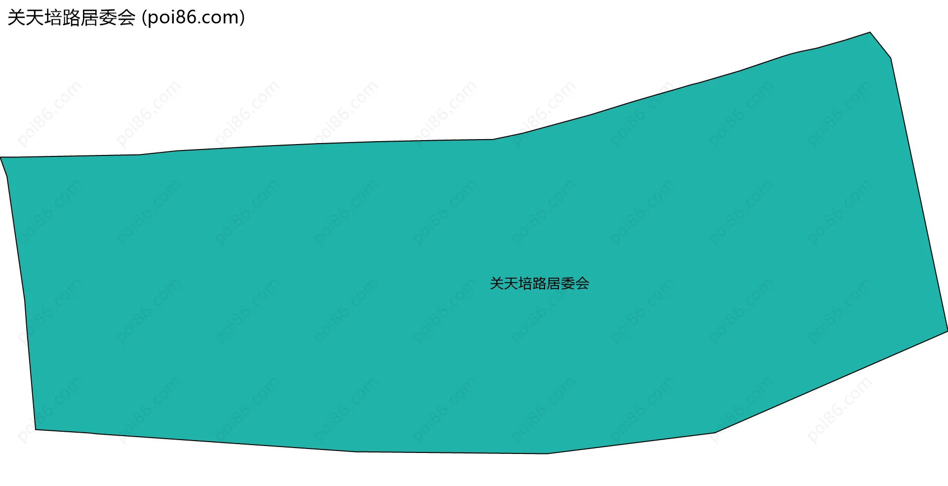 关天培路居委会边界地图