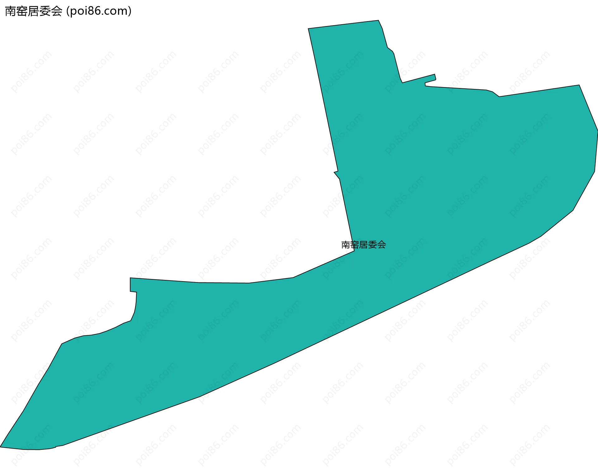 南窑居委会边界地图