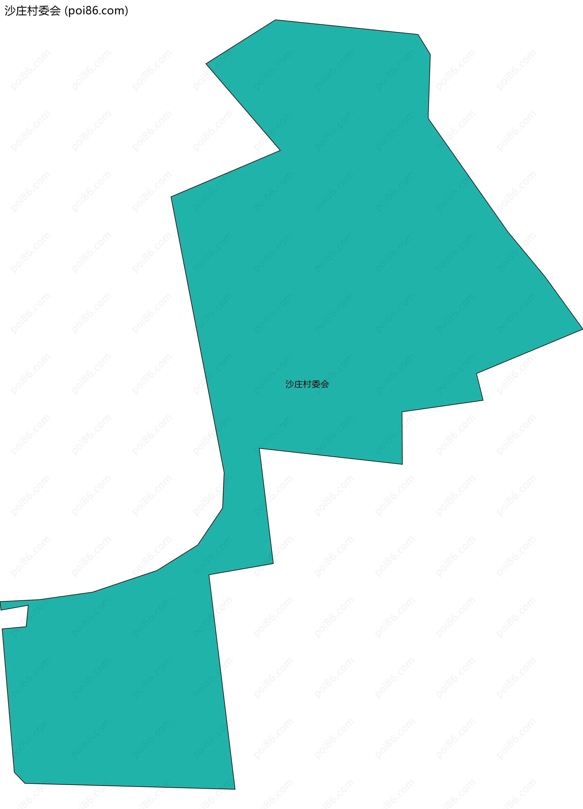 沙庄村委会边界地图