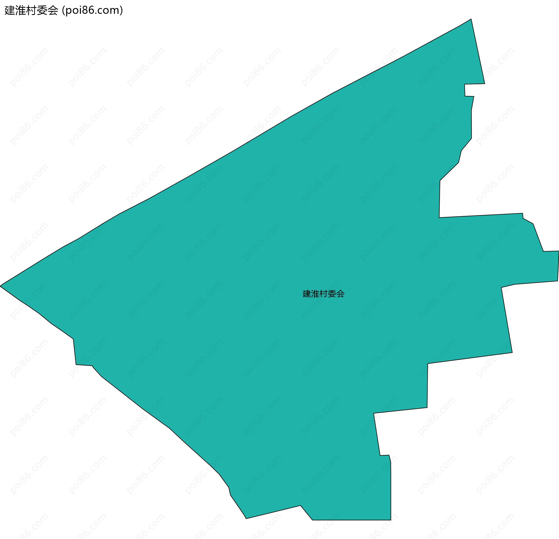 建淮村委会边界地图