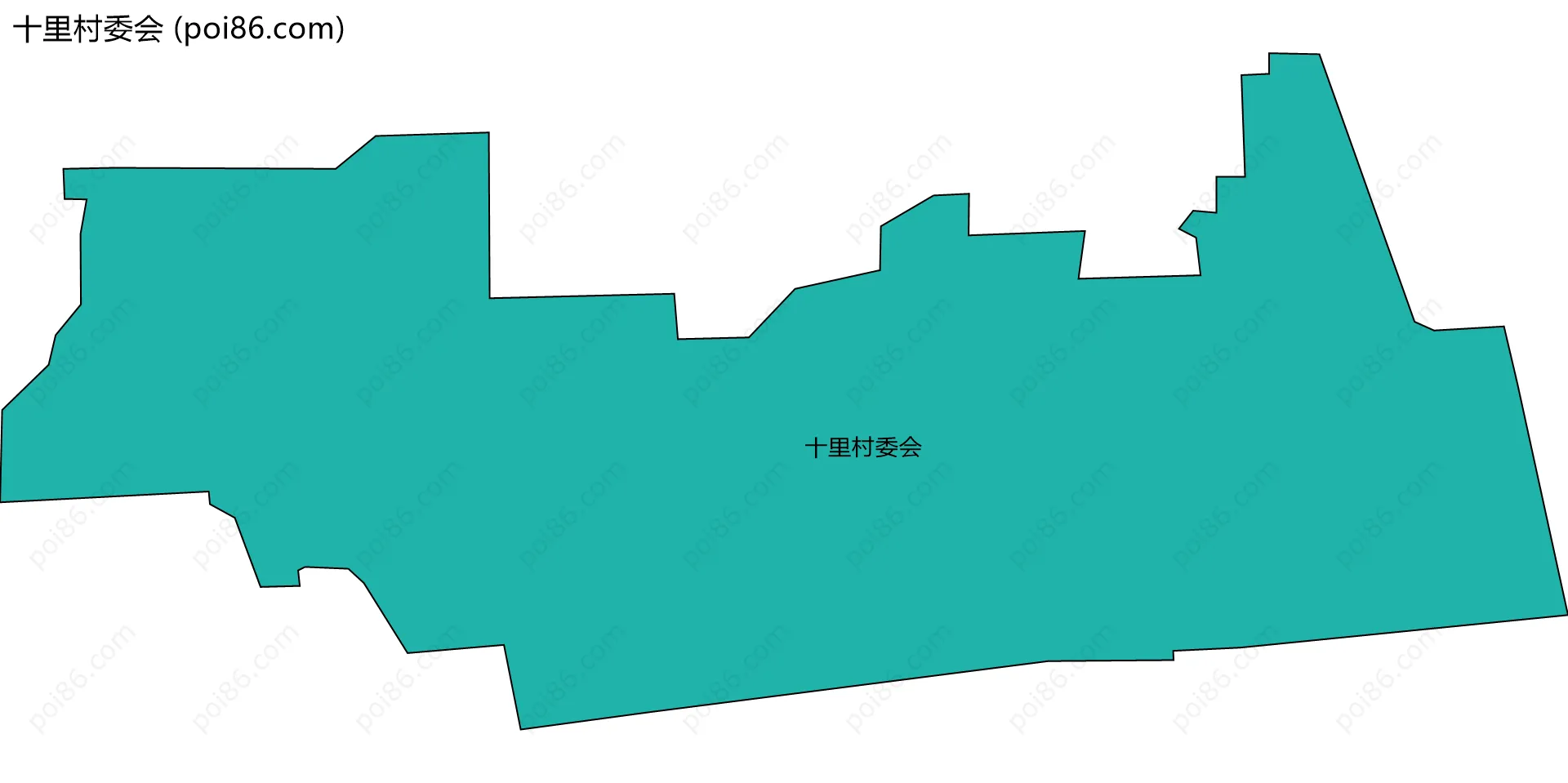 十里村委会边界地图