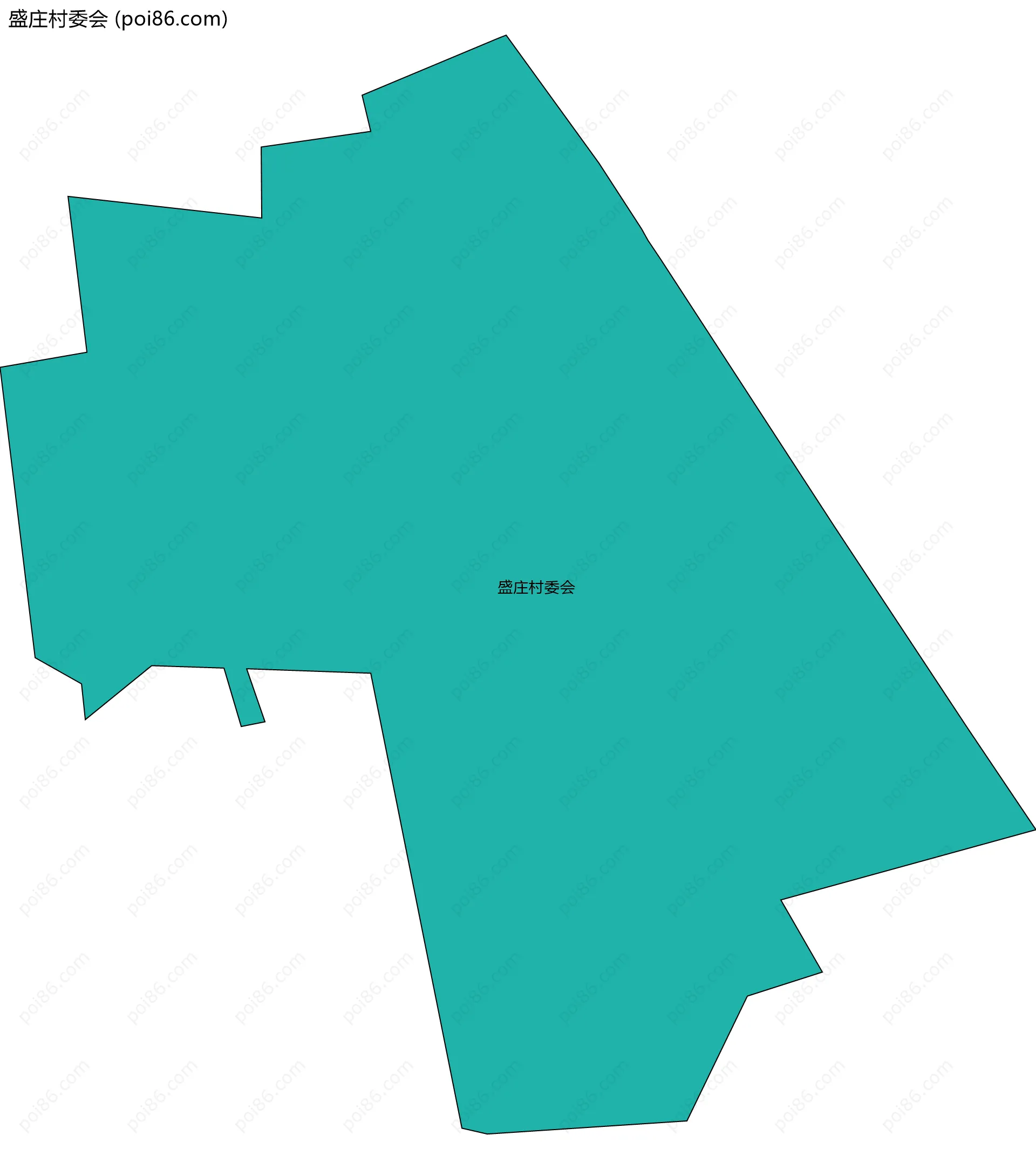 盛庄村委会边界地图