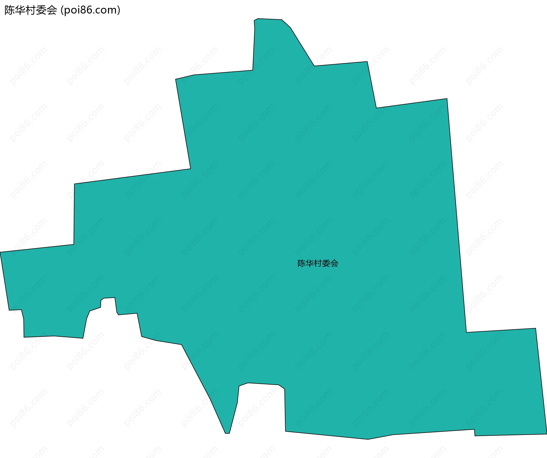 陈华村委会边界地图