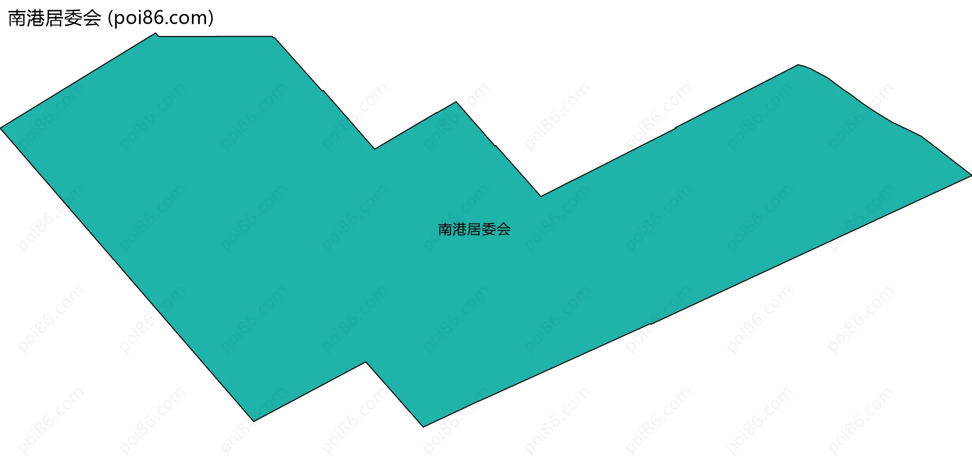 南港居委会边界地图