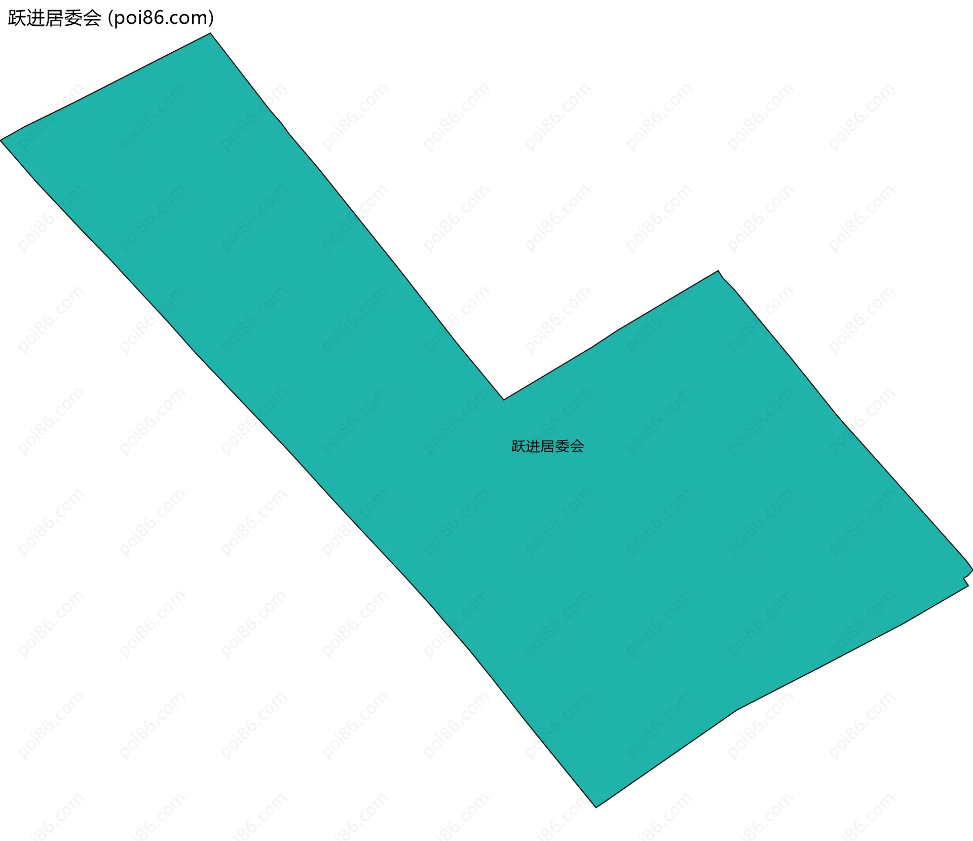 跃进居委会边界地图