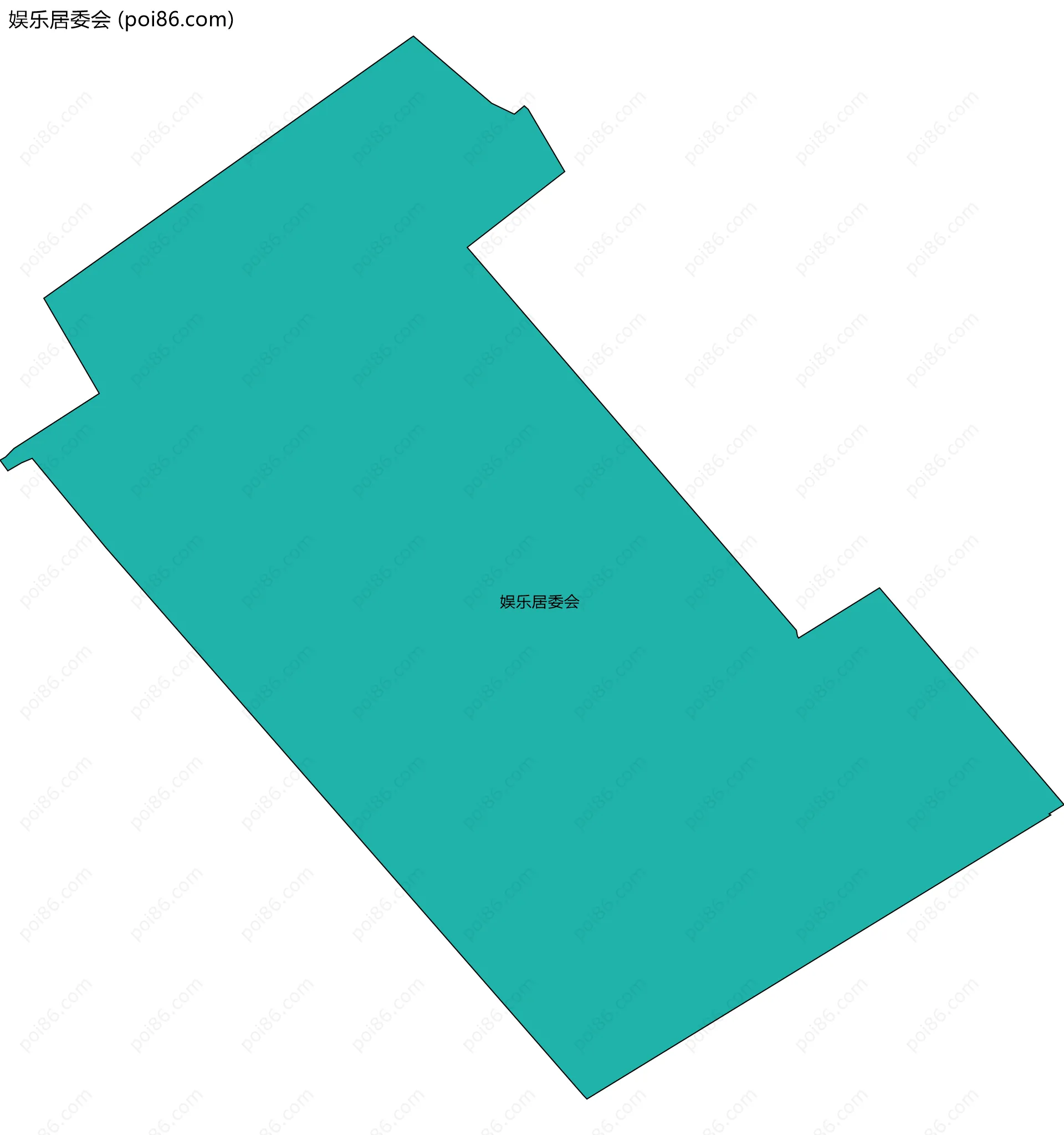 娱乐居委会边界地图