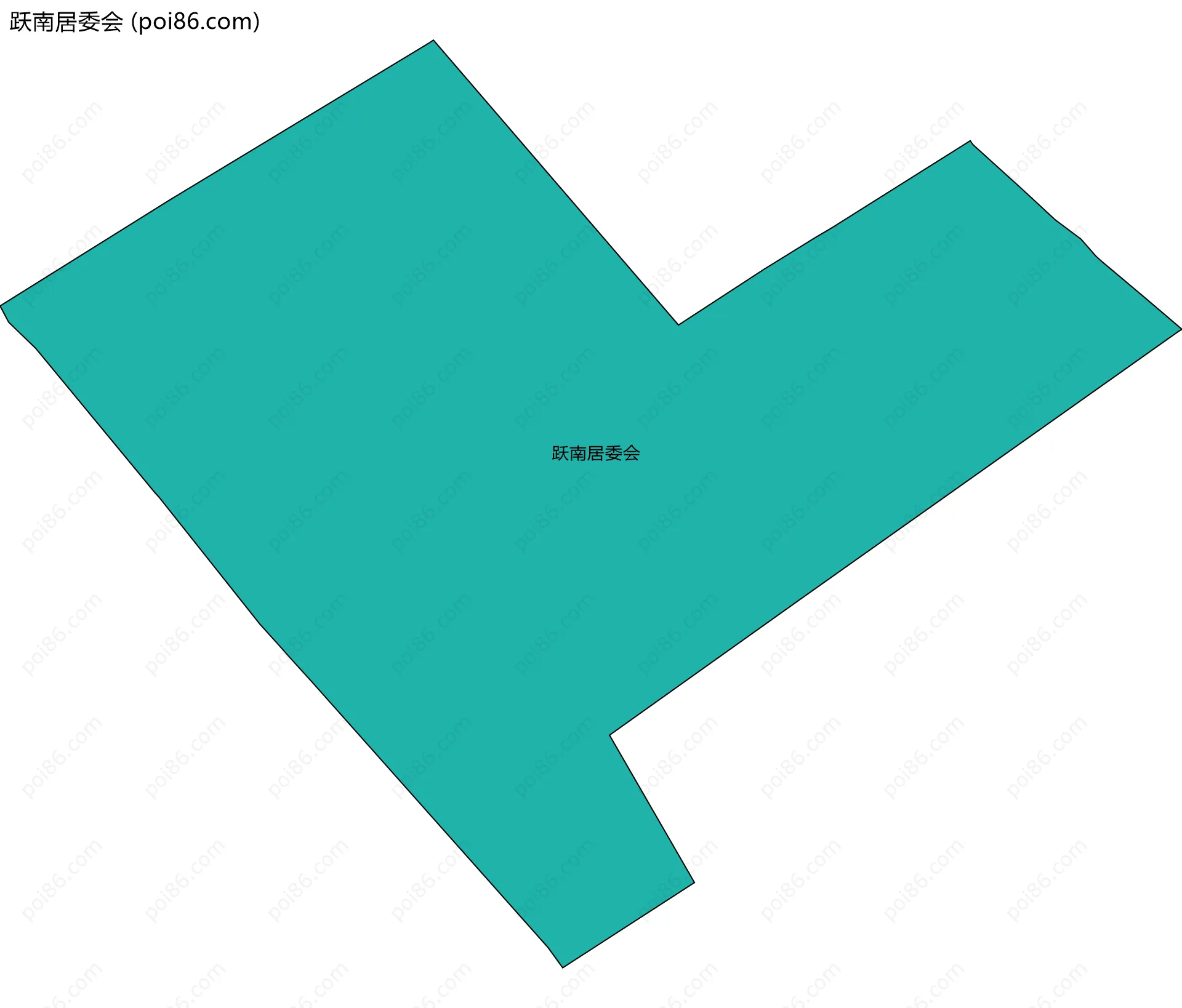 跃南居委会边界地图