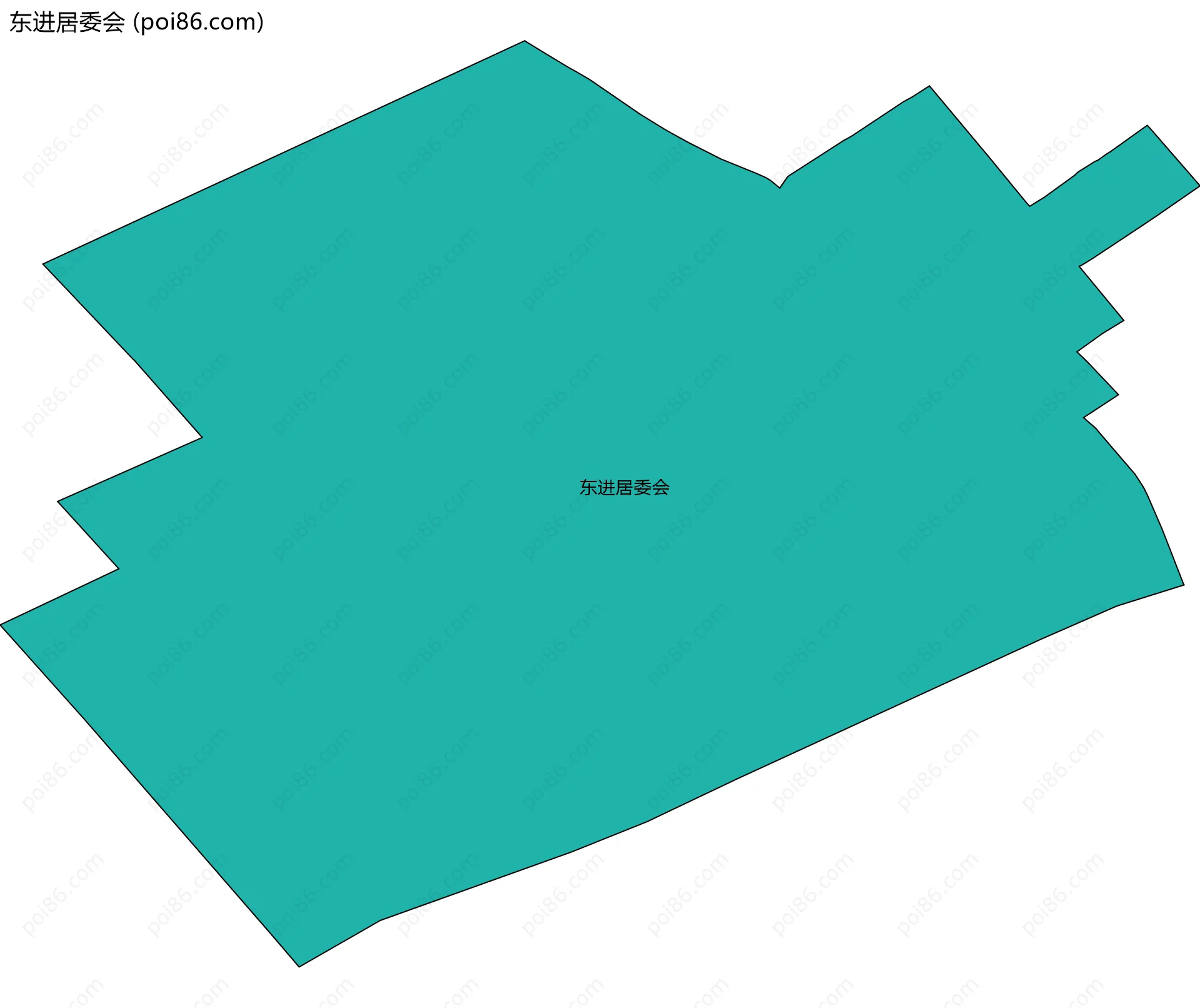 东进居委会边界地图