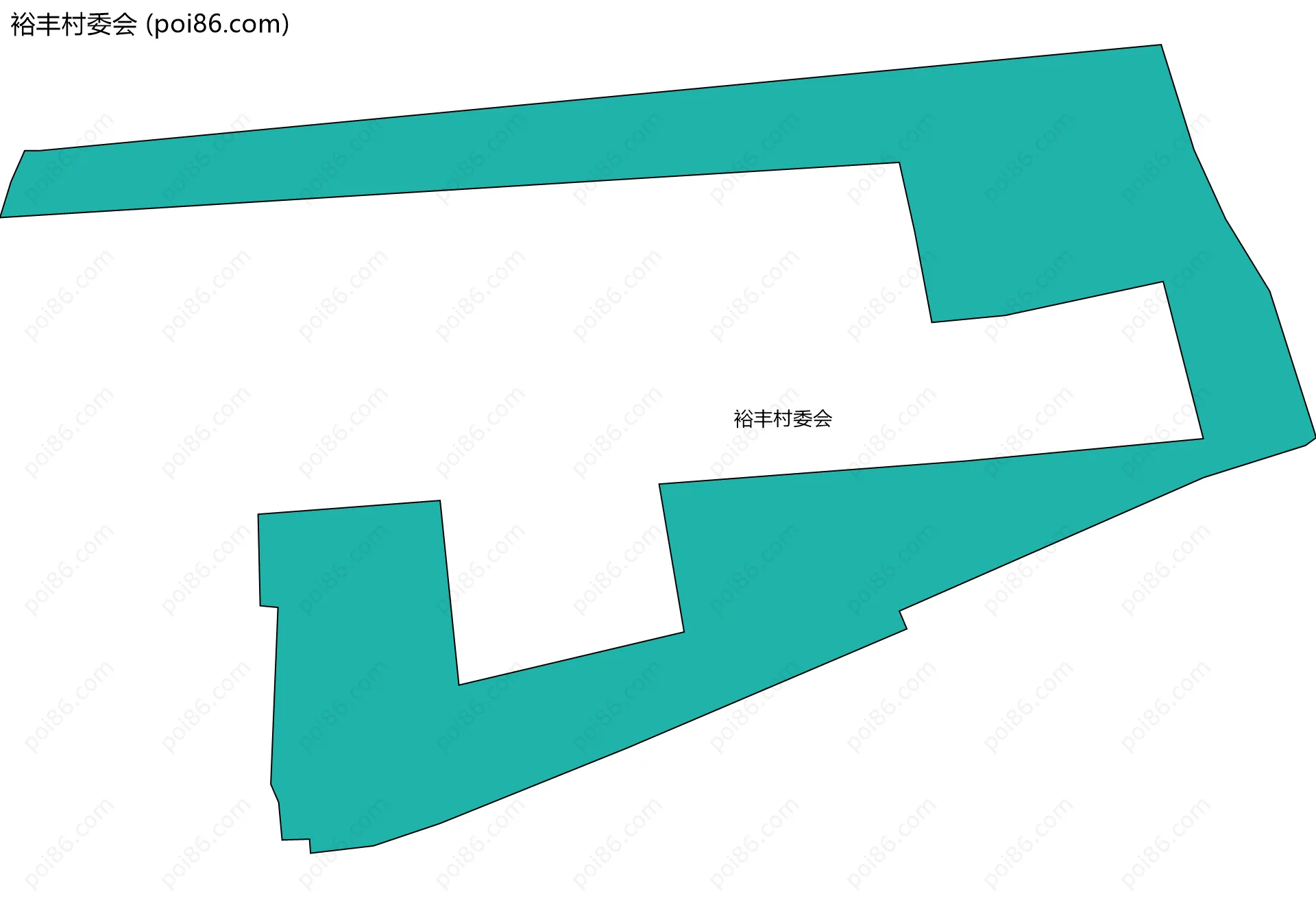 裕丰村委会边界地图