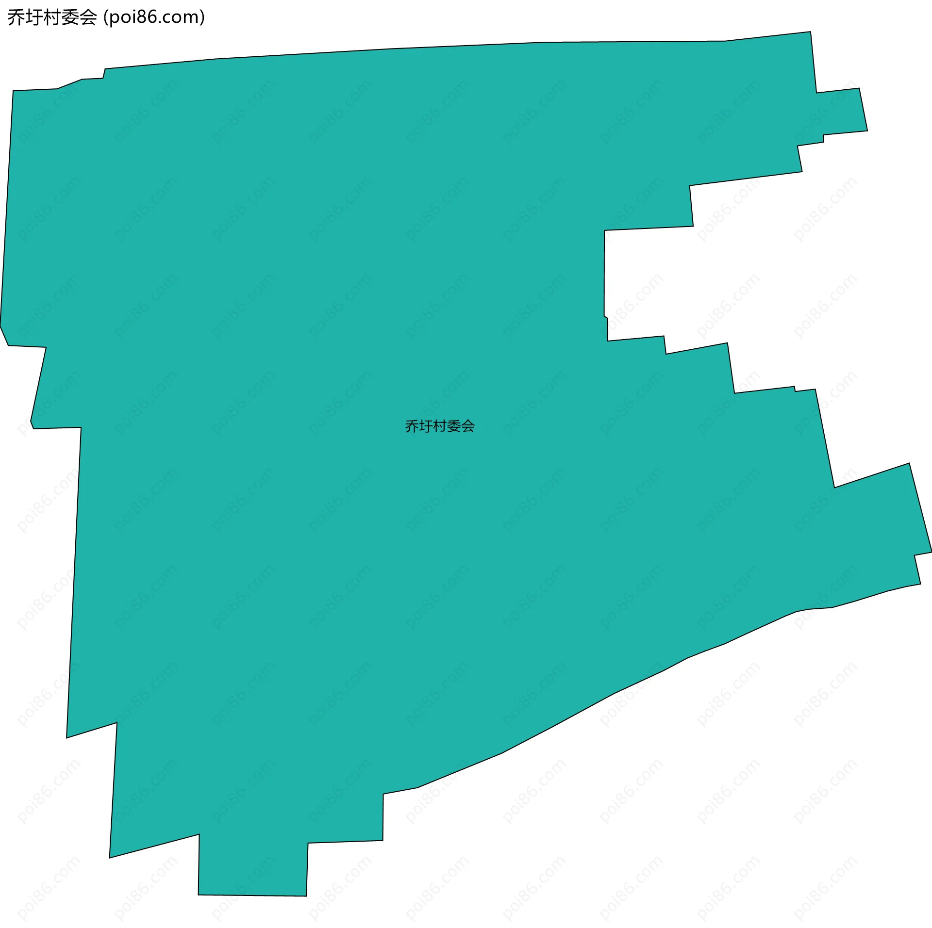 乔圩村委会边界地图
