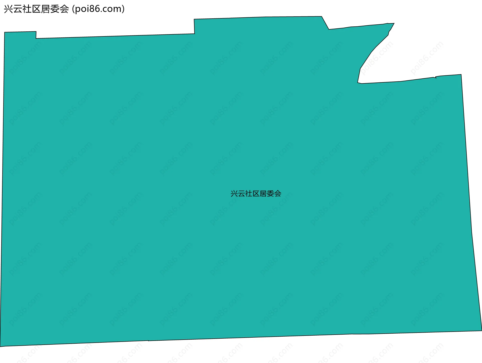 兴云社区居委会边界地图