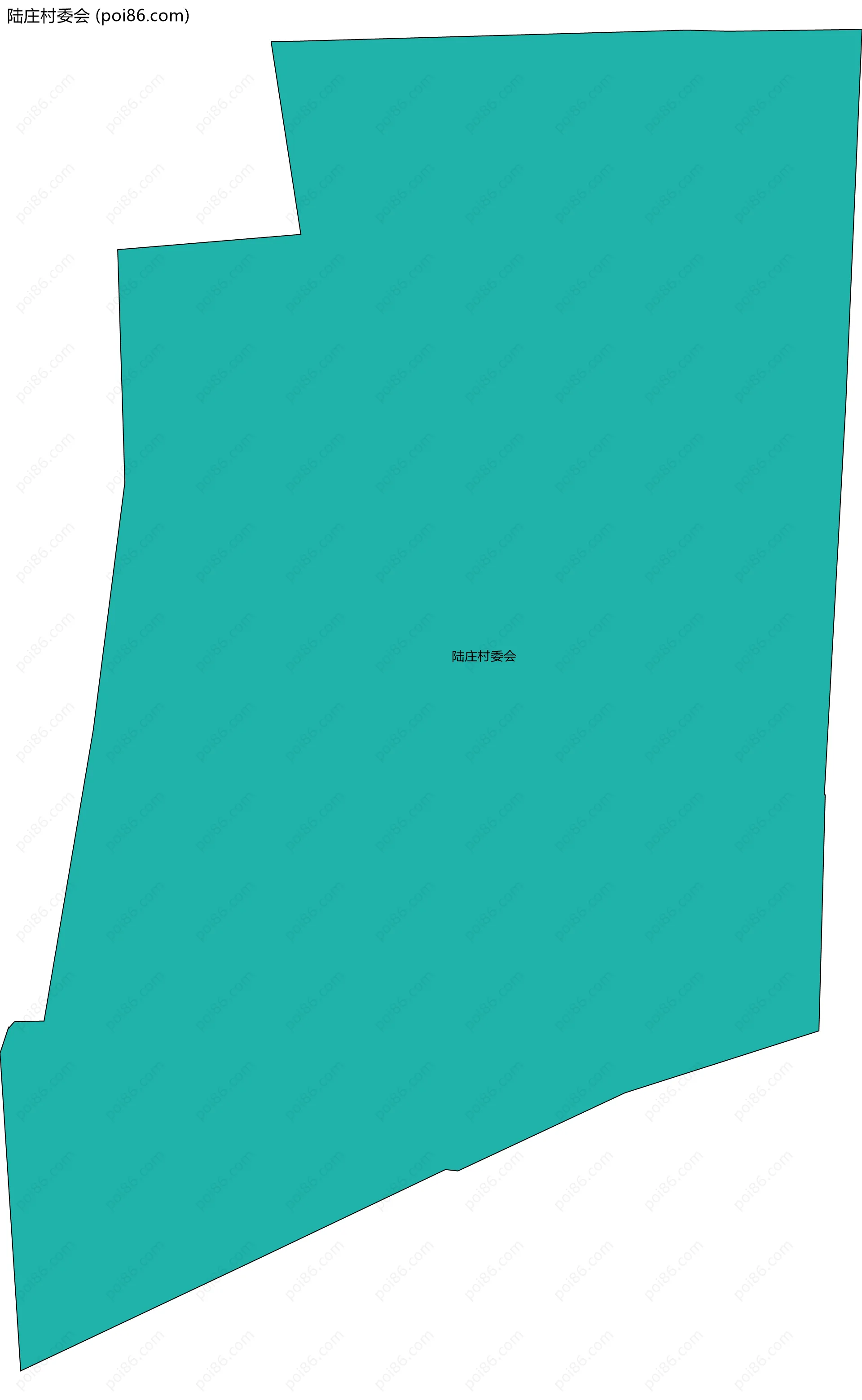 陆庄村委会边界地图