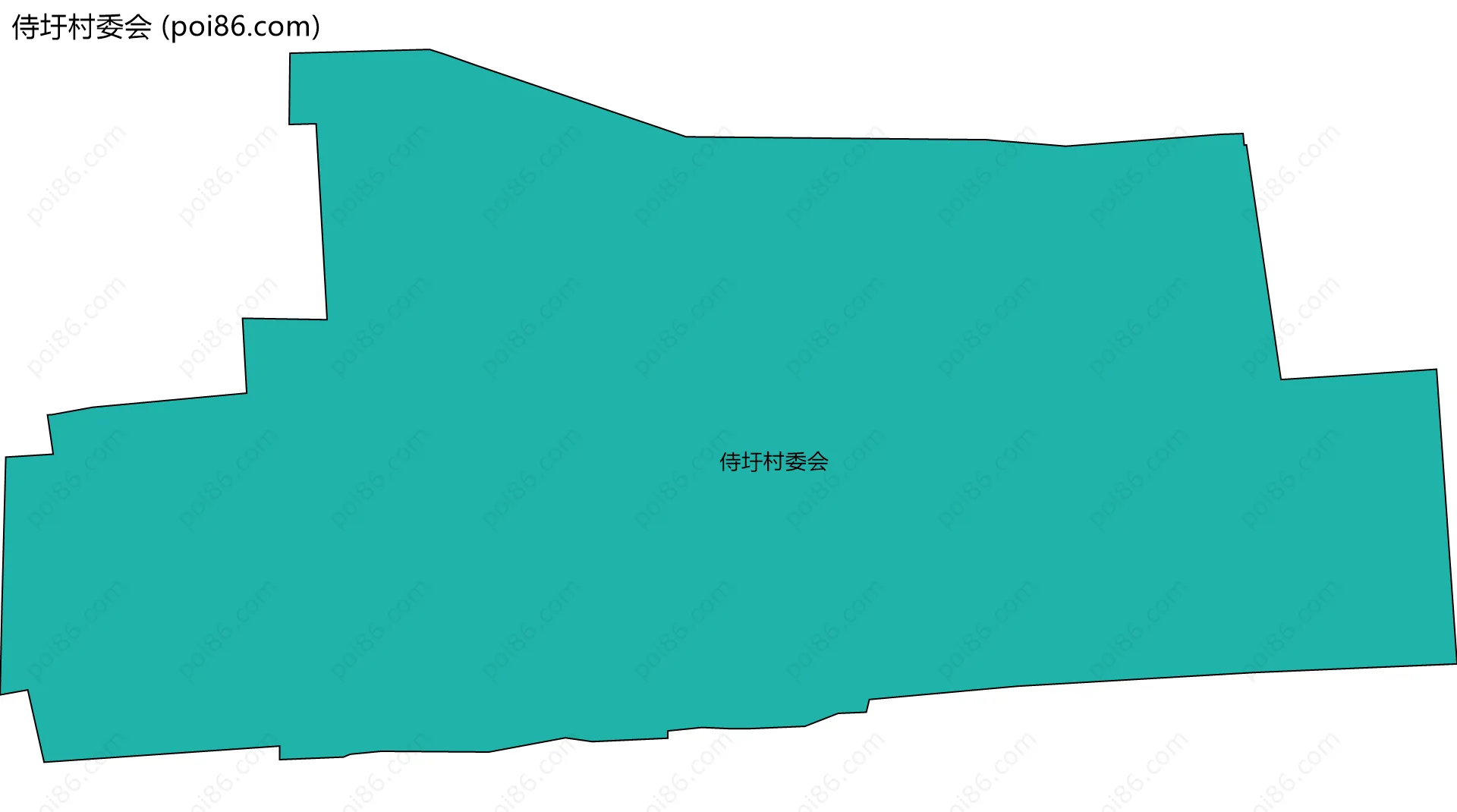 侍圩村委会边界地图