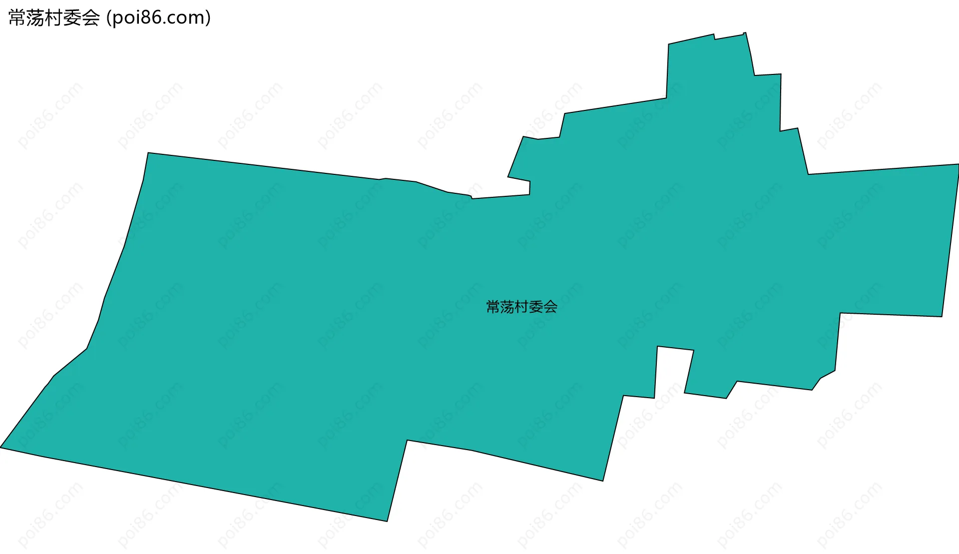 常荡村委会边界地图