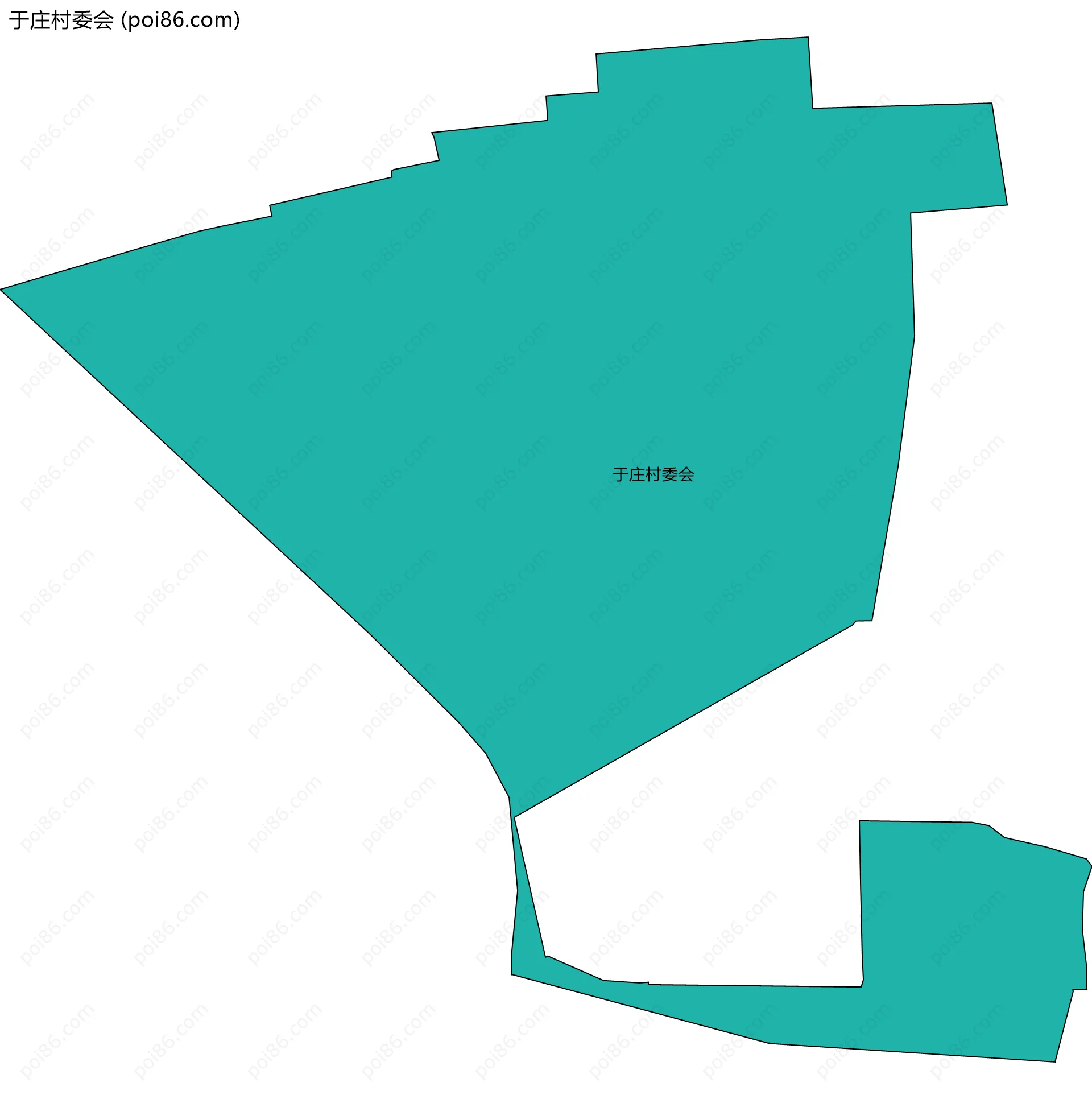 于庄村委会边界地图