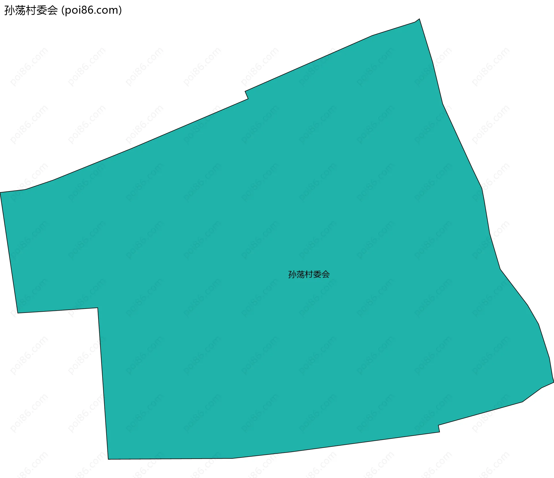 孙荡村委会边界地图