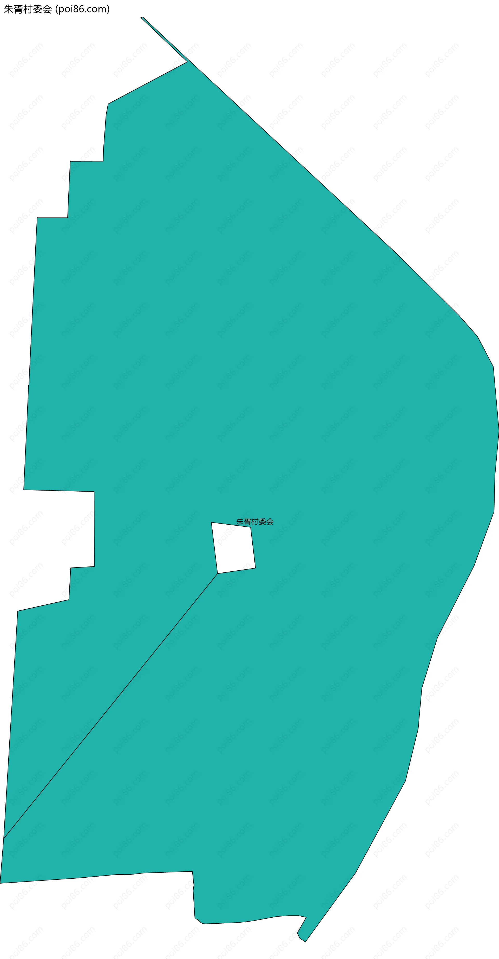 朱胥村委会边界地图