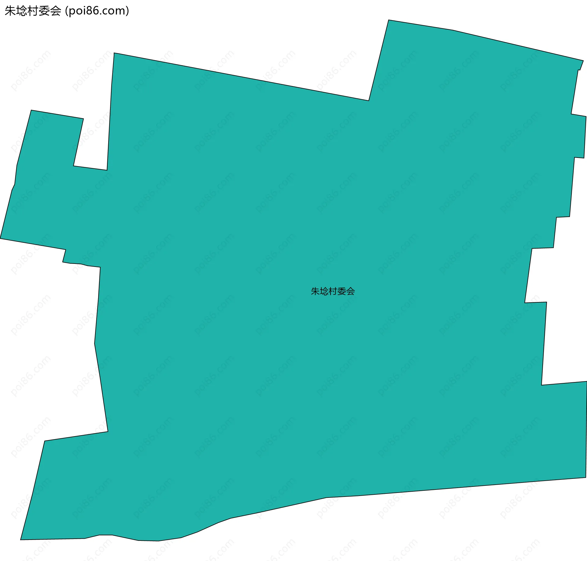 朱埝村委会边界地图