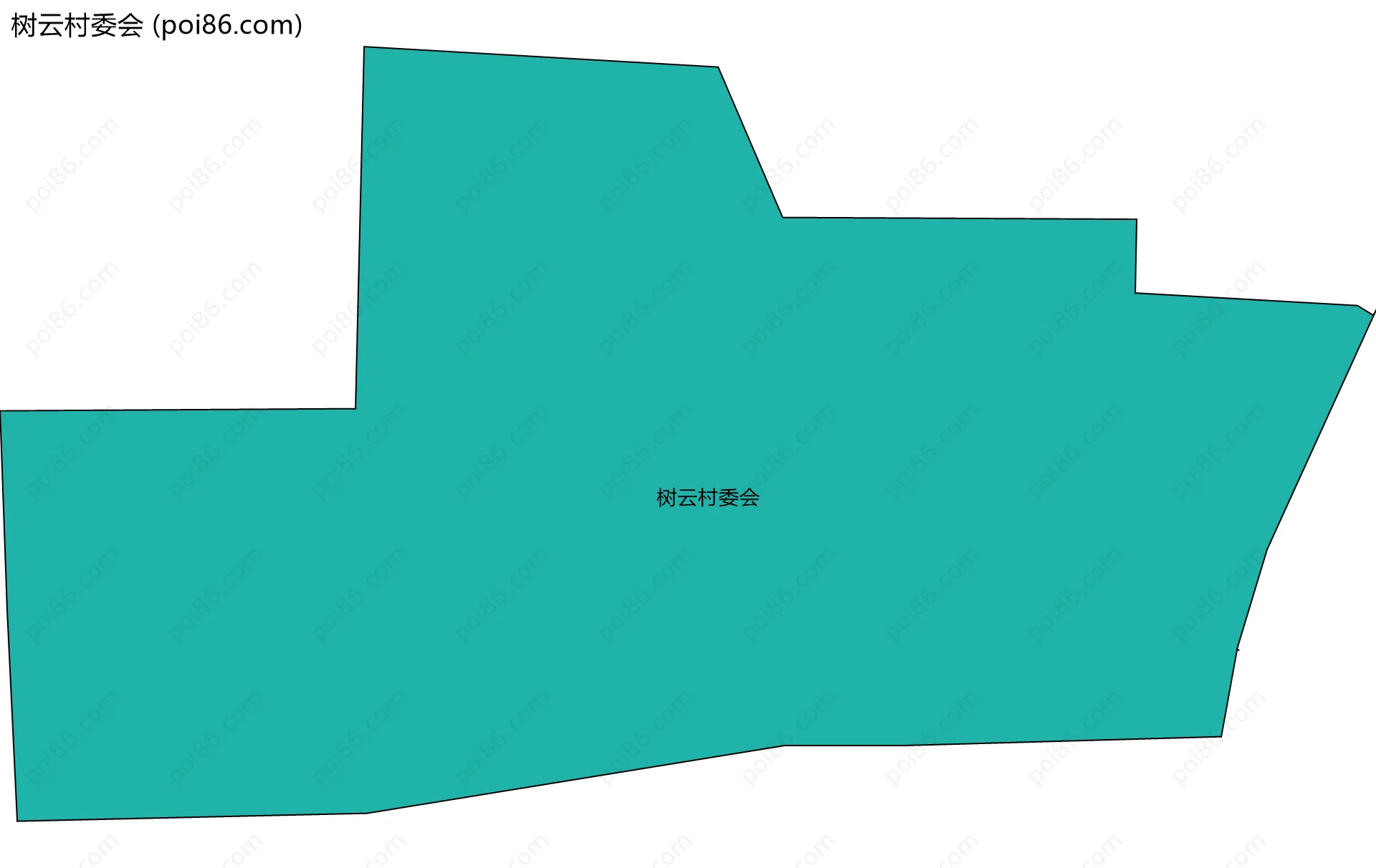 树云村委会边界地图