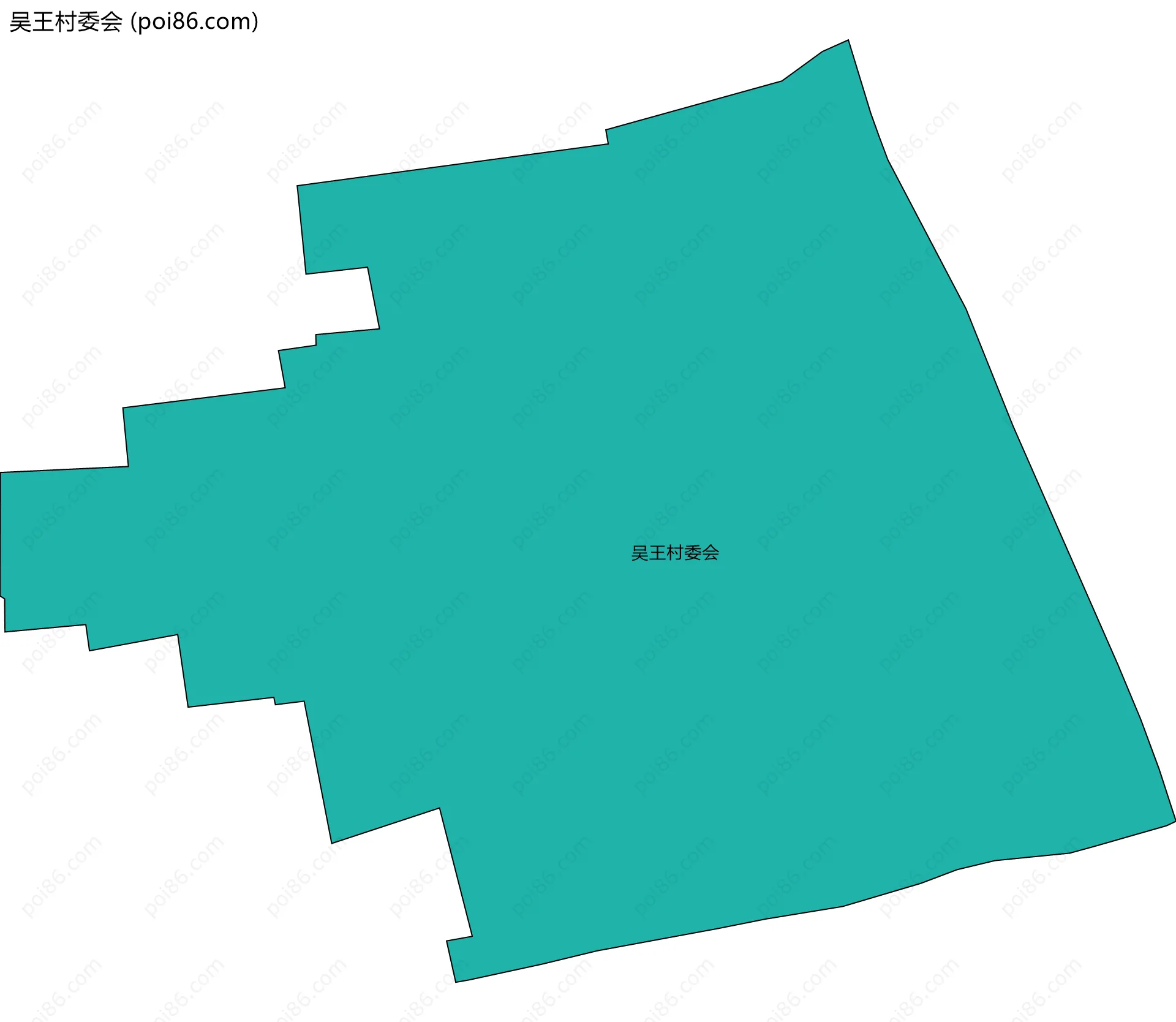 吴王村委会边界地图