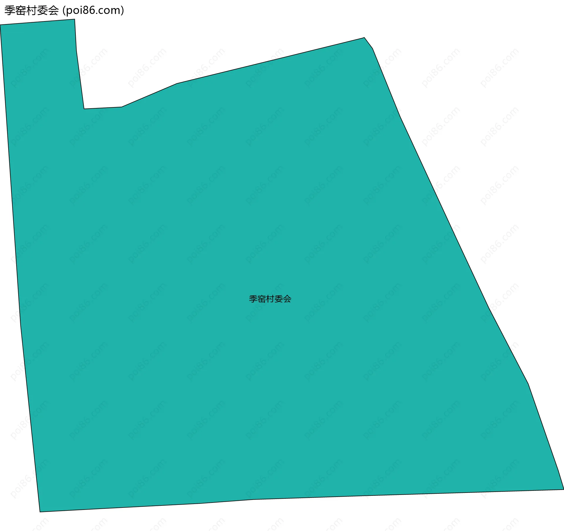季窑村委会边界地图