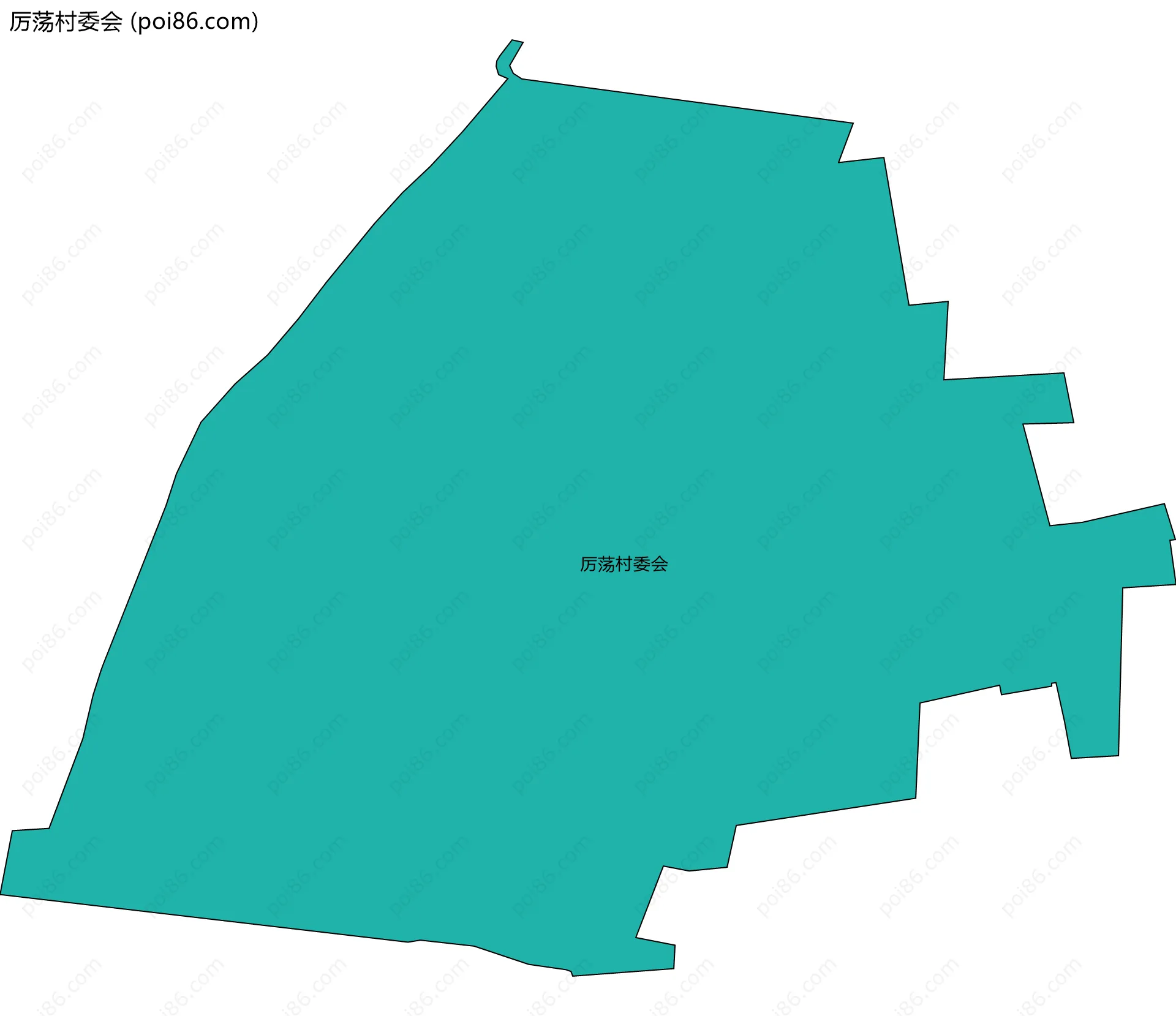 厉荡村委会边界地图