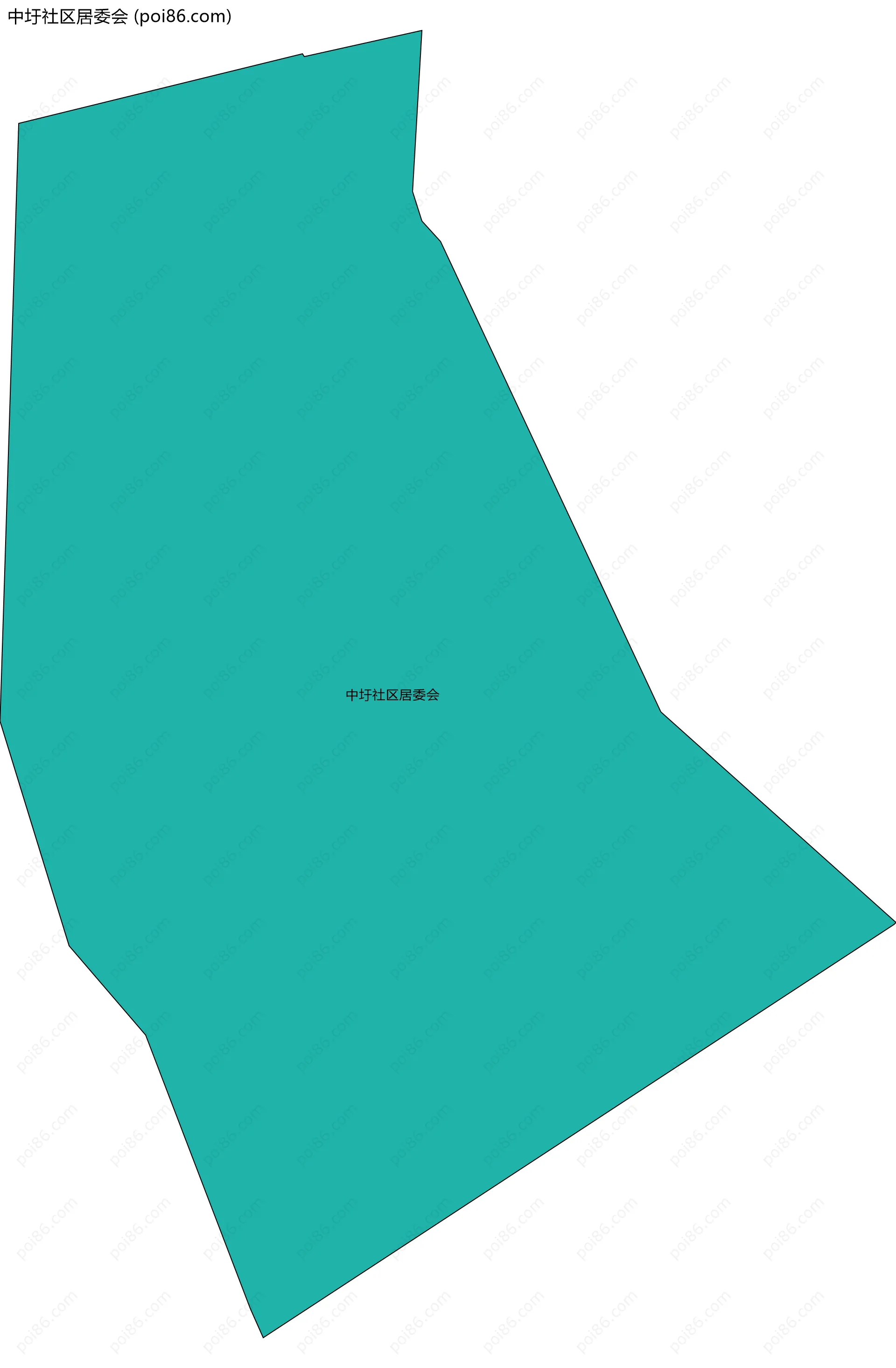 中圩社区居委会边界地图