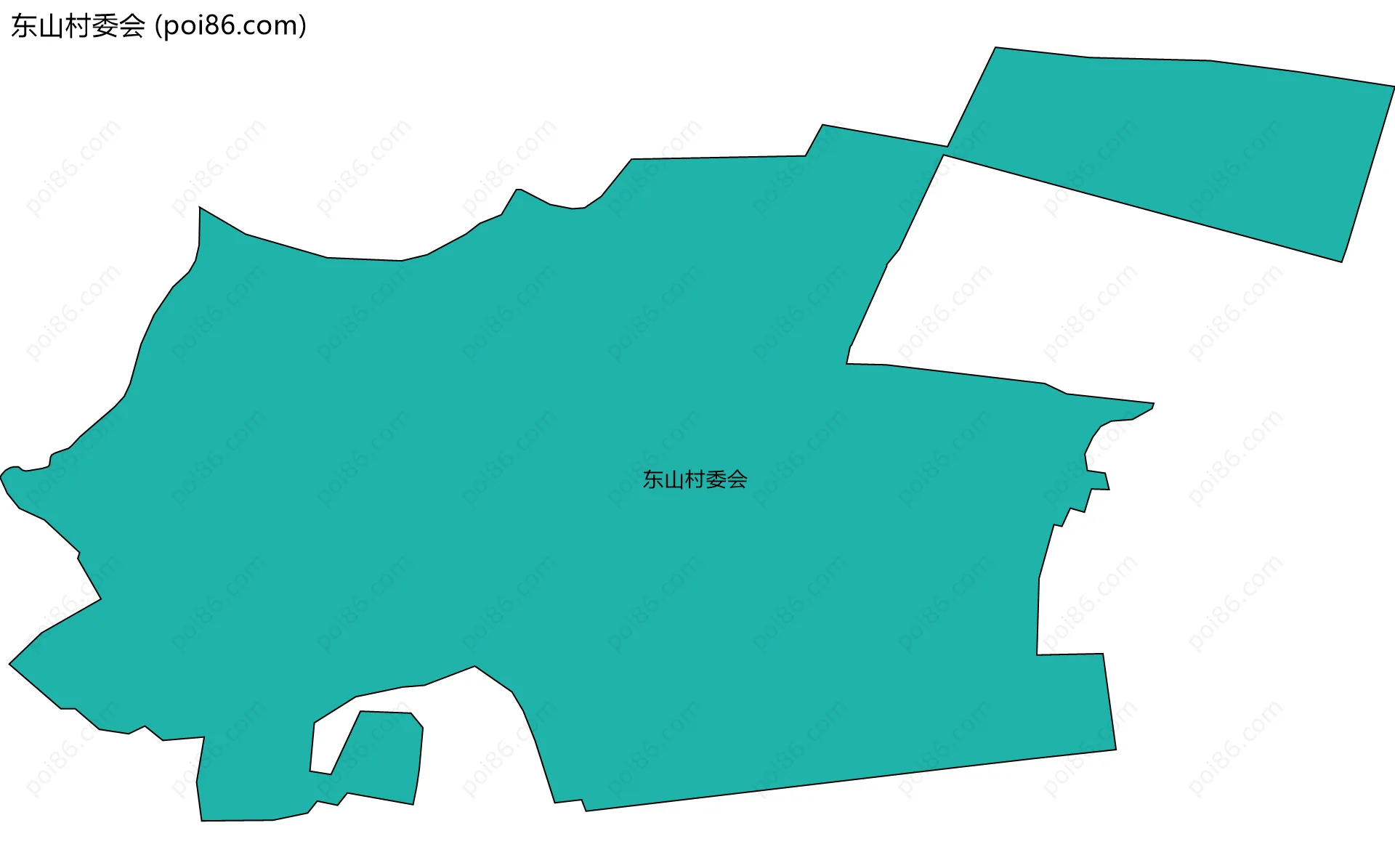 东山村委会边界地图
