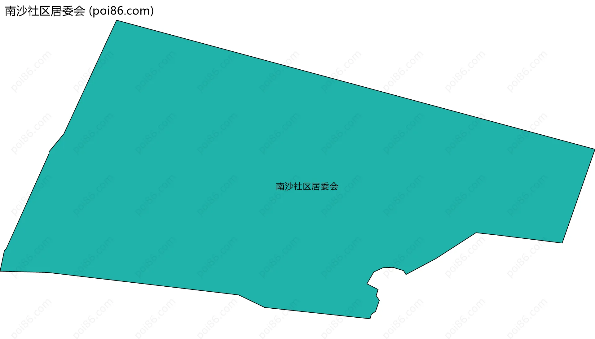南沙社区居委会边界地图