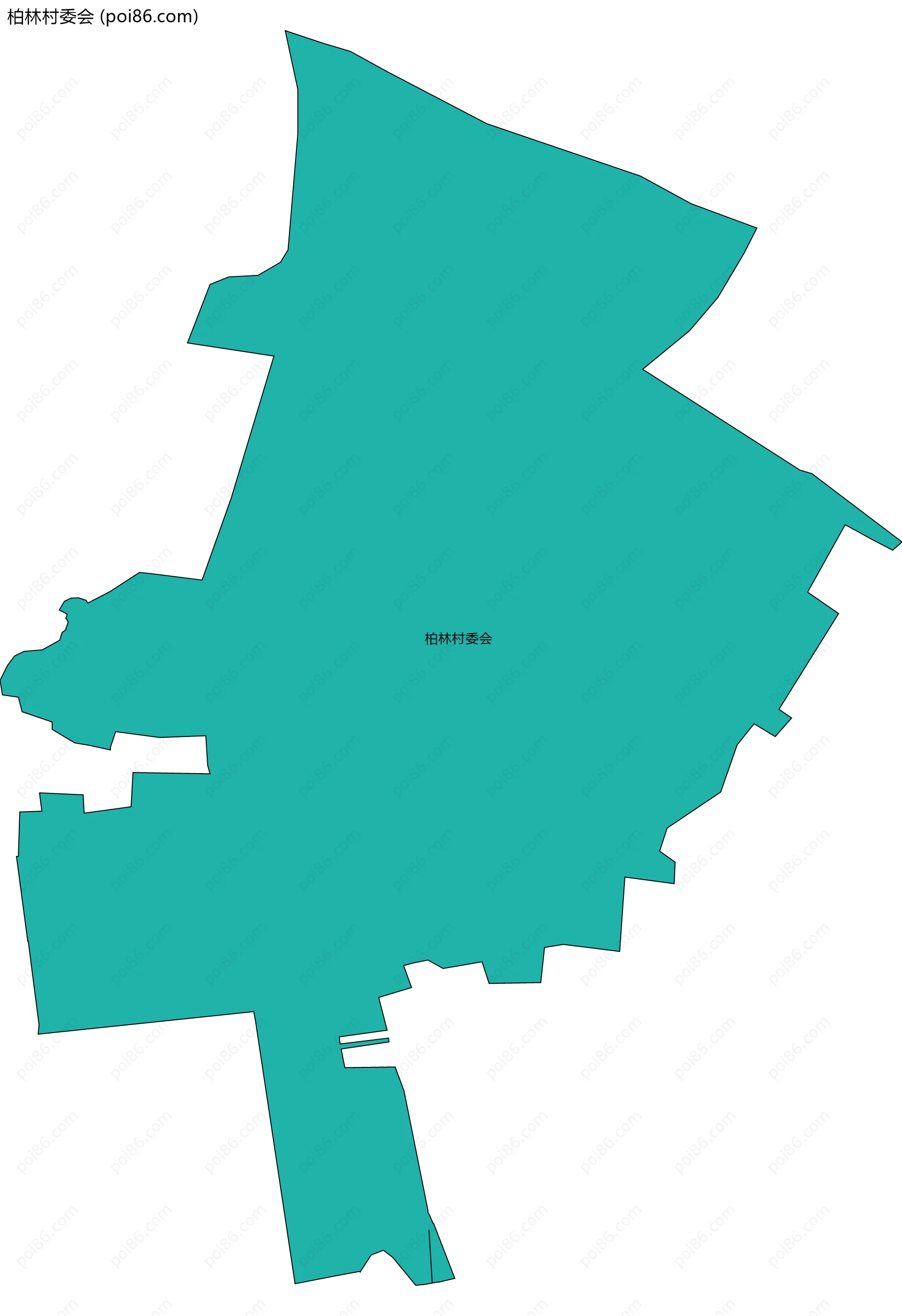柏林村委会边界地图