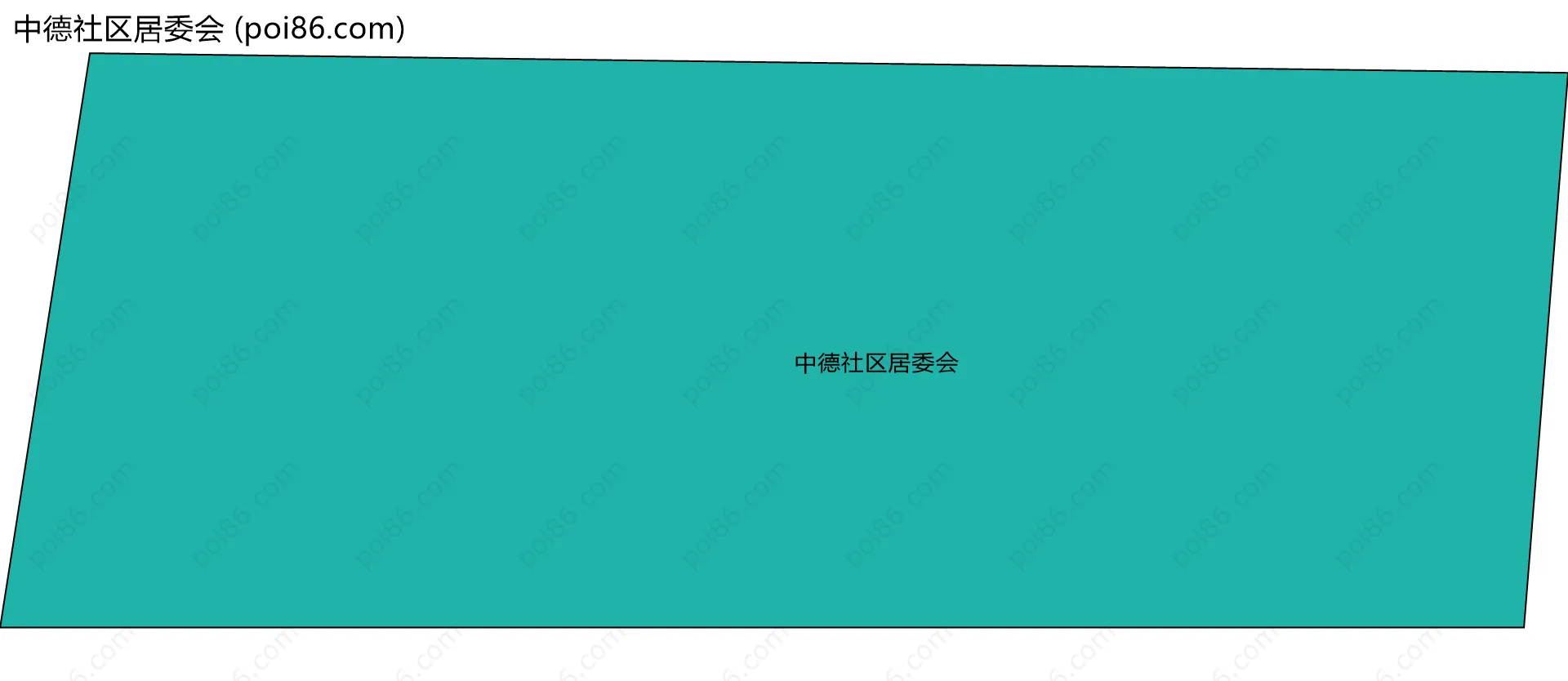 中德社区居委会边界地图