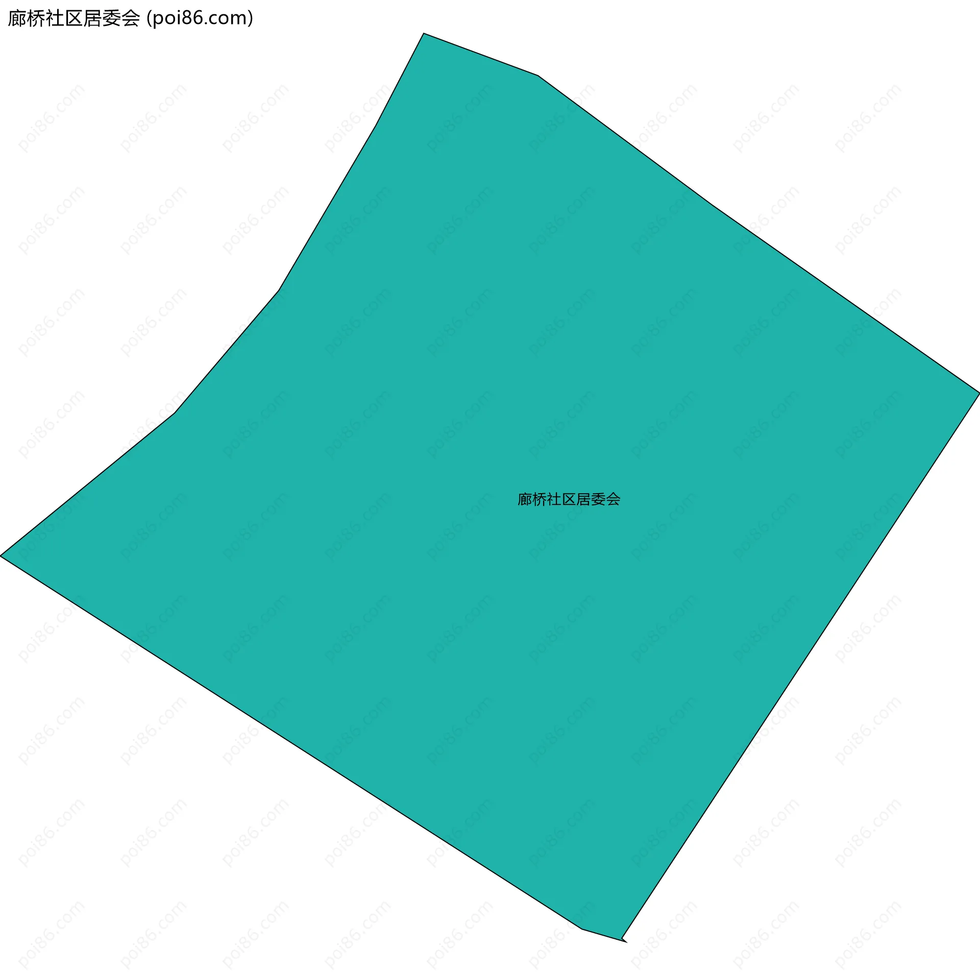 廊桥社区居委会边界地图