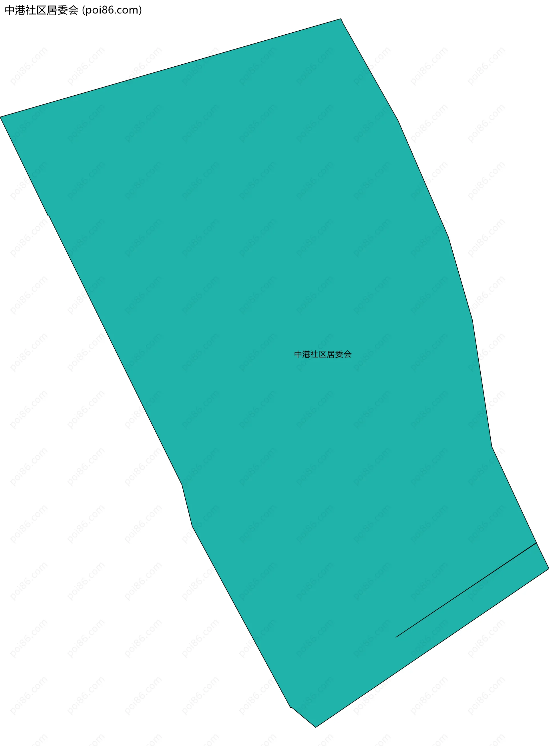 中港社区居委会边界地图